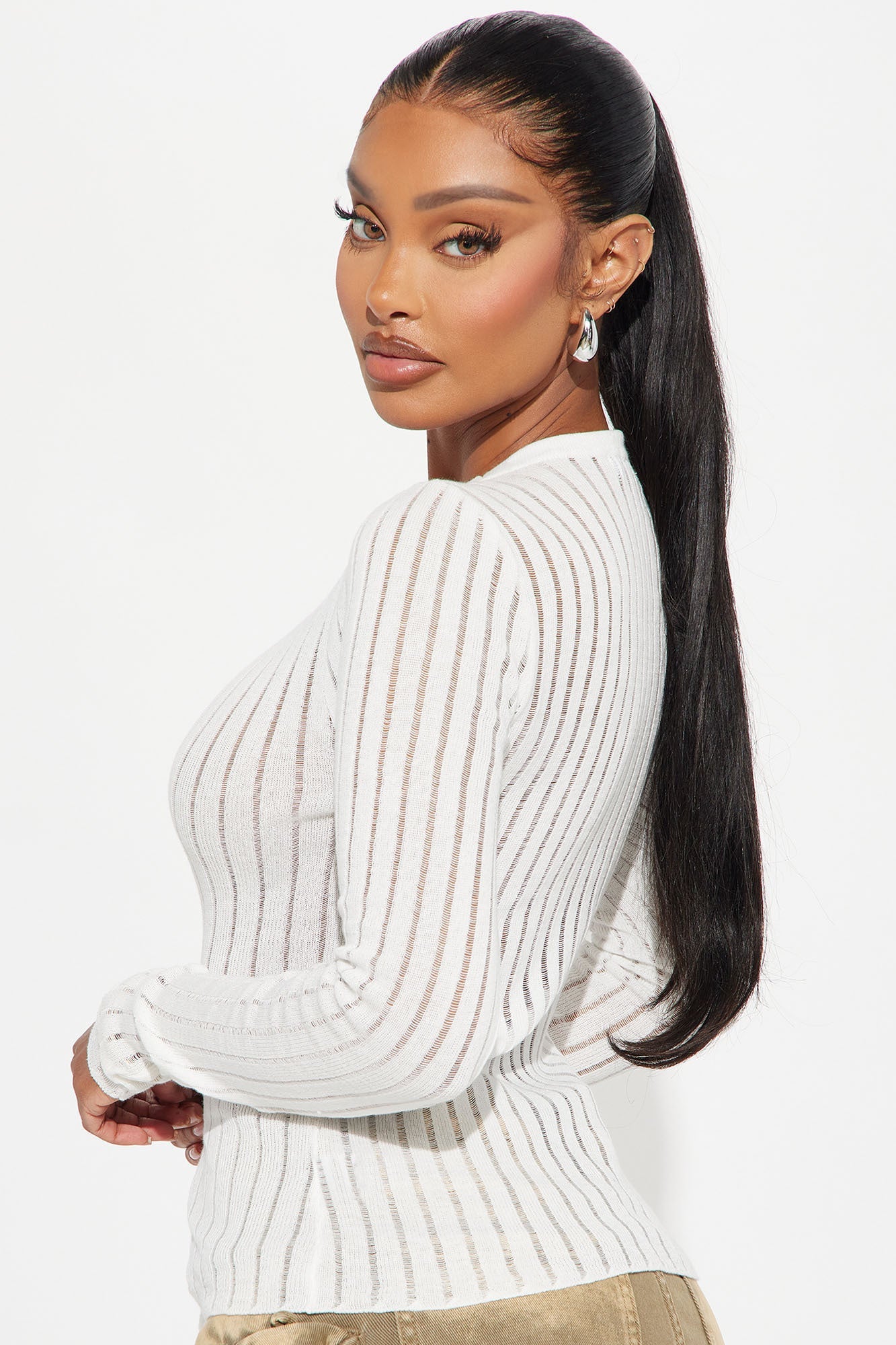 See Through You Sweater - Ivory