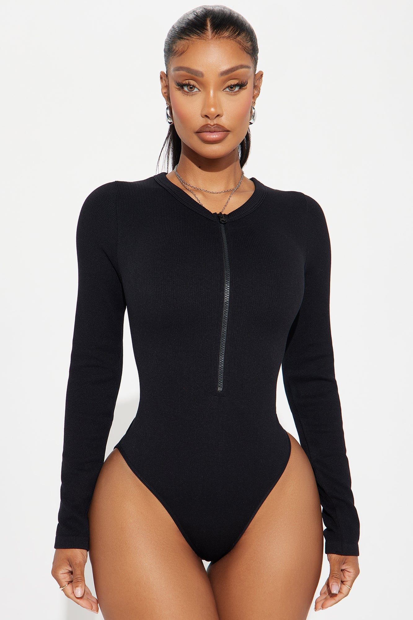 Serena Seamless Bodysuit - Black