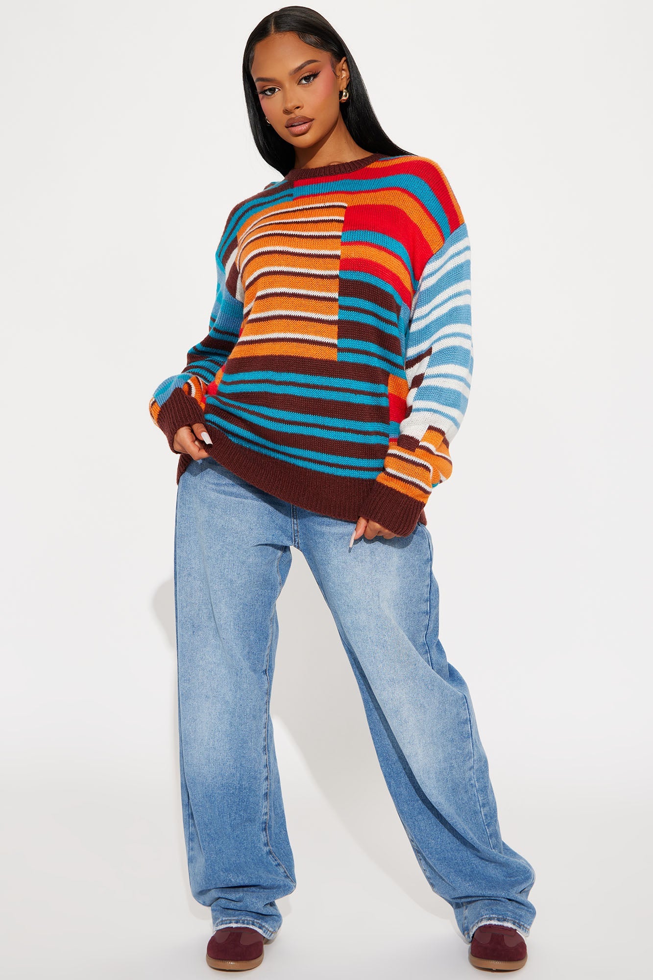 Venice Striped Sweater - Multi Color