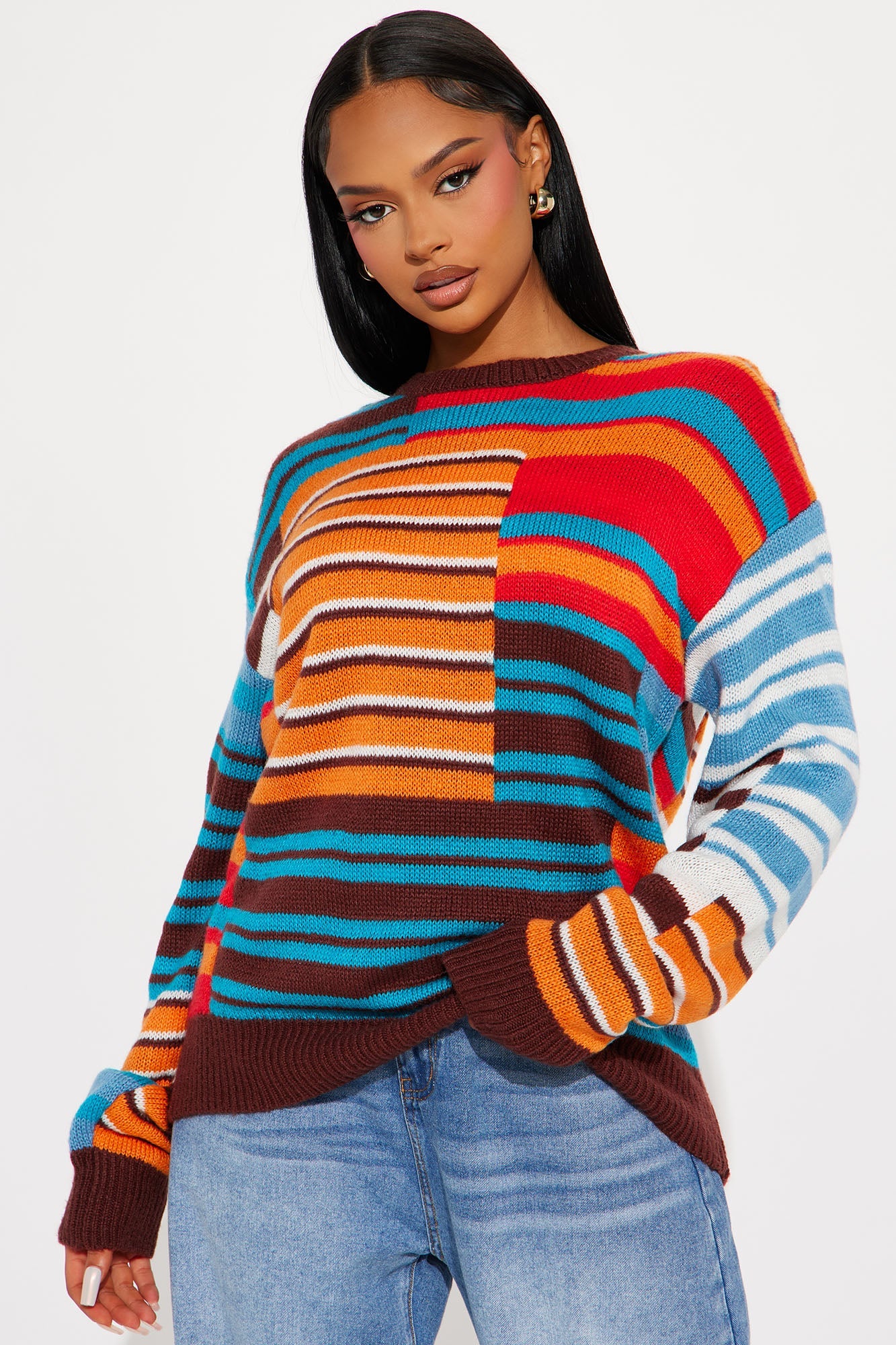 Venice Striped Sweater - Multi Color