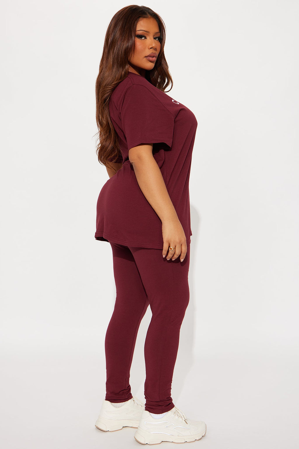 C'est La Vie Legging Set - Burgundy