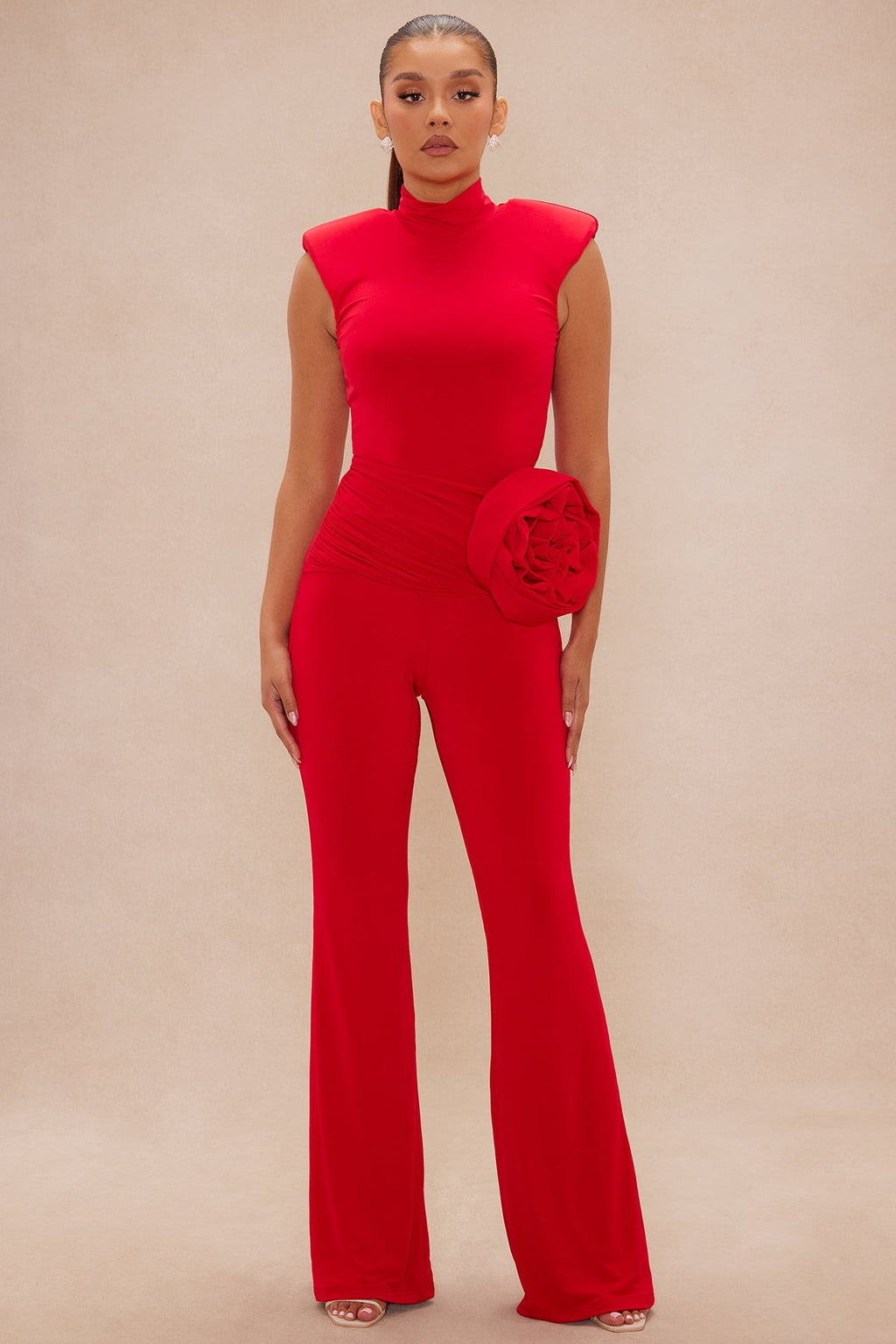 Rosalina Top And Pant Set - Red