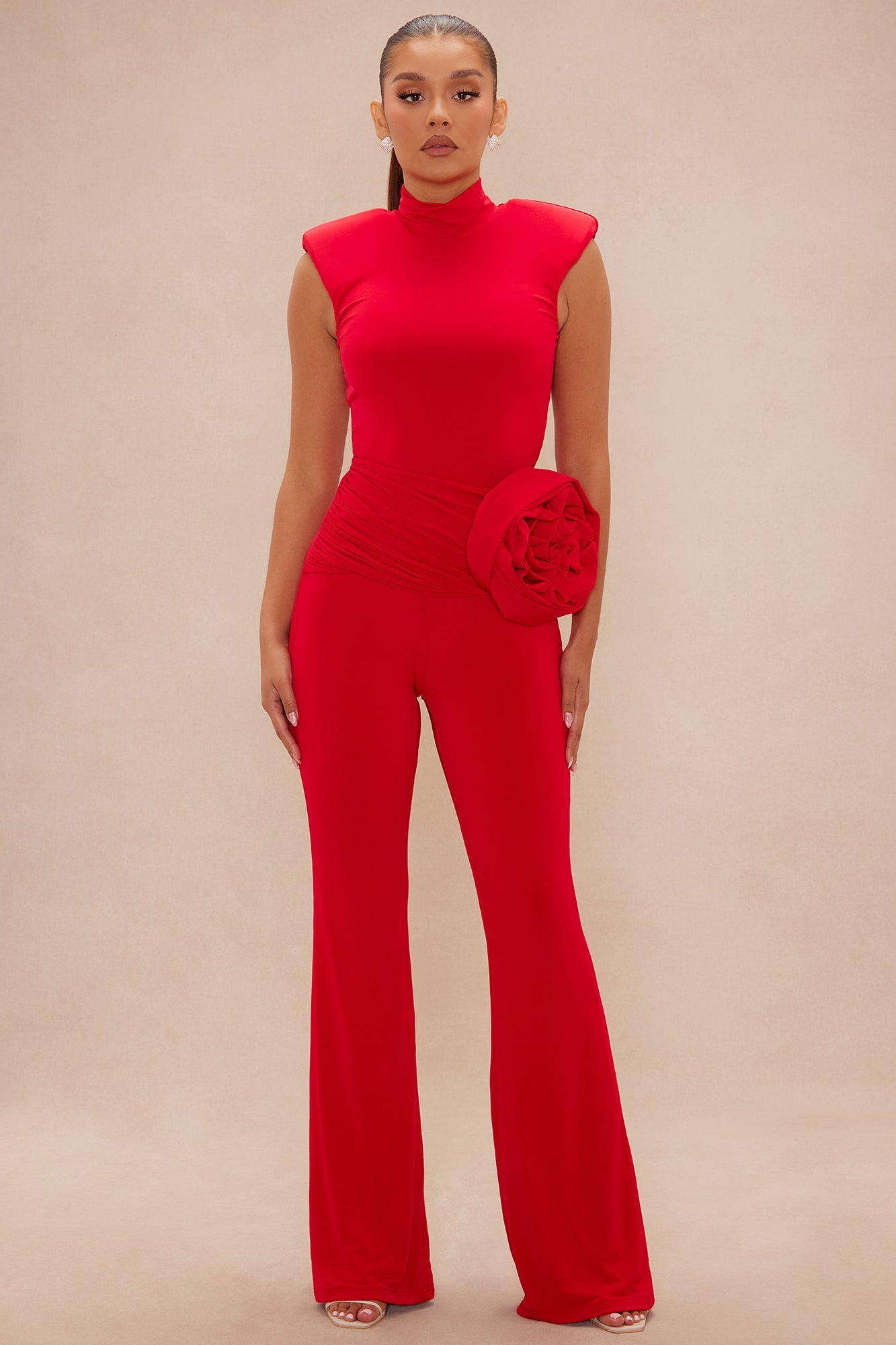 Rosalina Top And Pant Set - Red