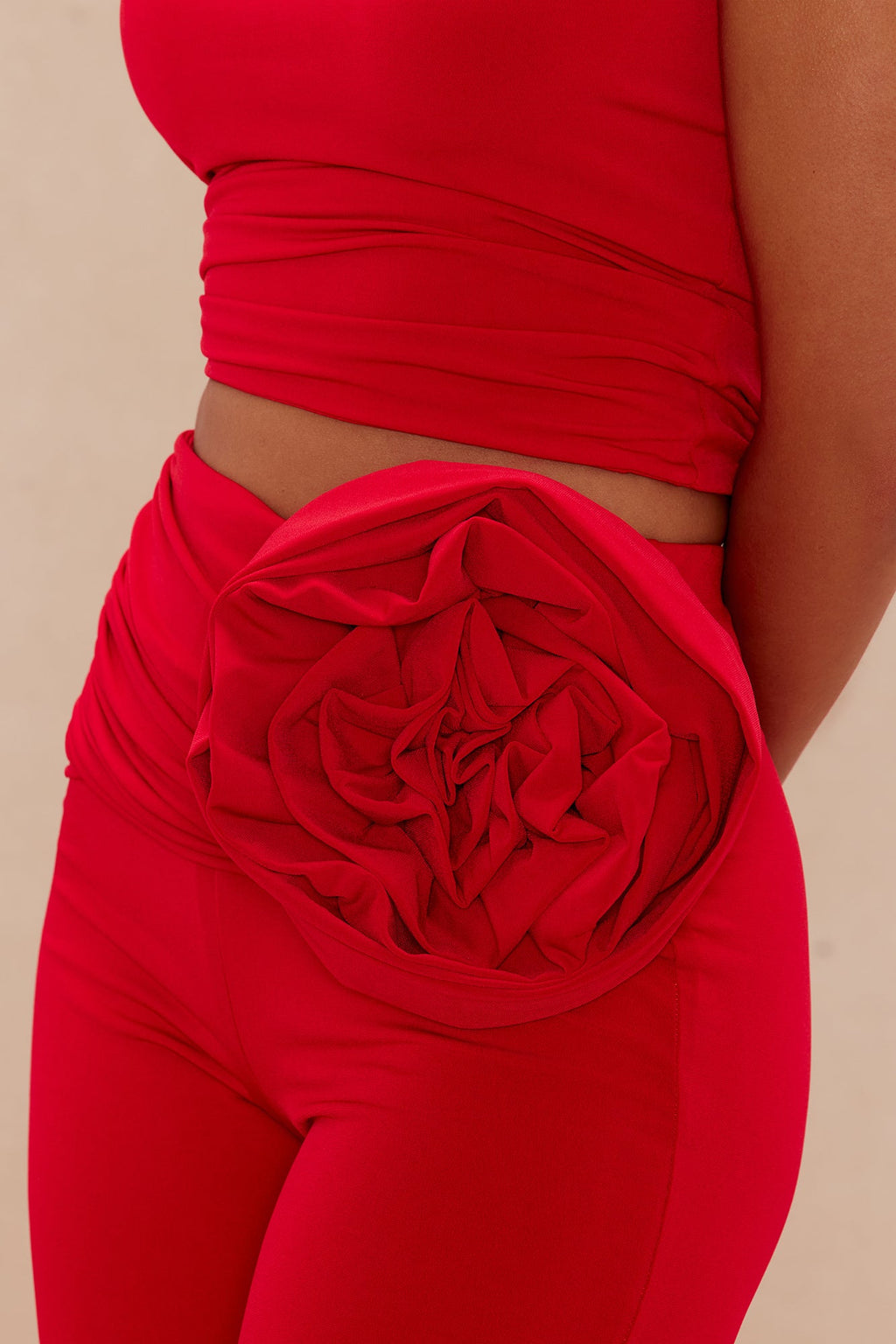 Rosalina Top And Pant Set - Red