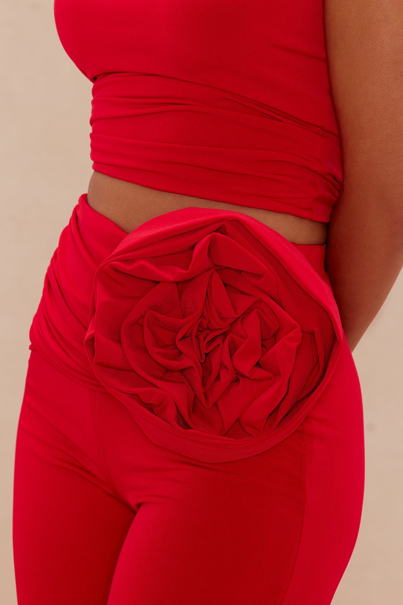 Rosalina Top And Pant Set - Red