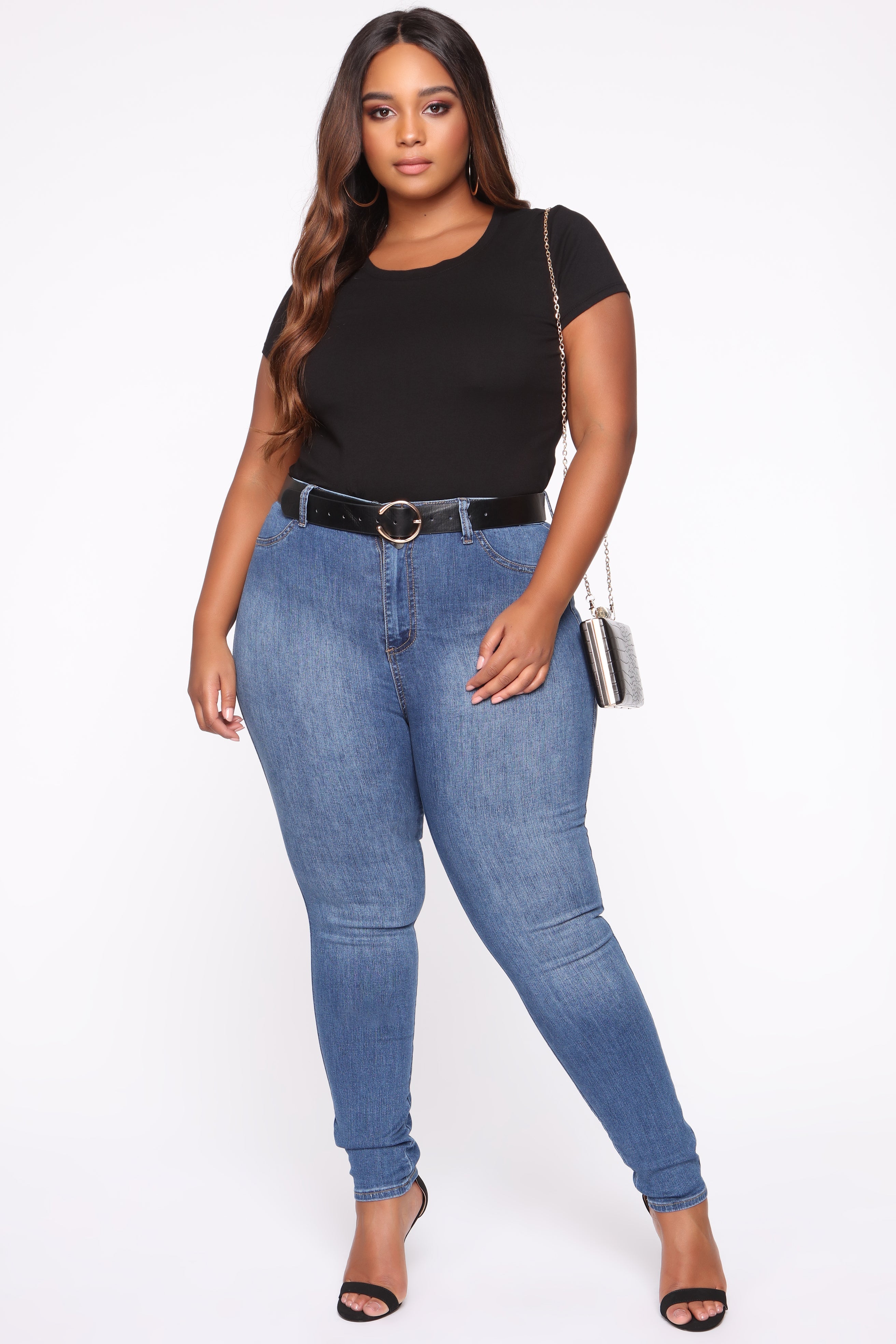 Luxe High Waist Skinny Jeans - Medium