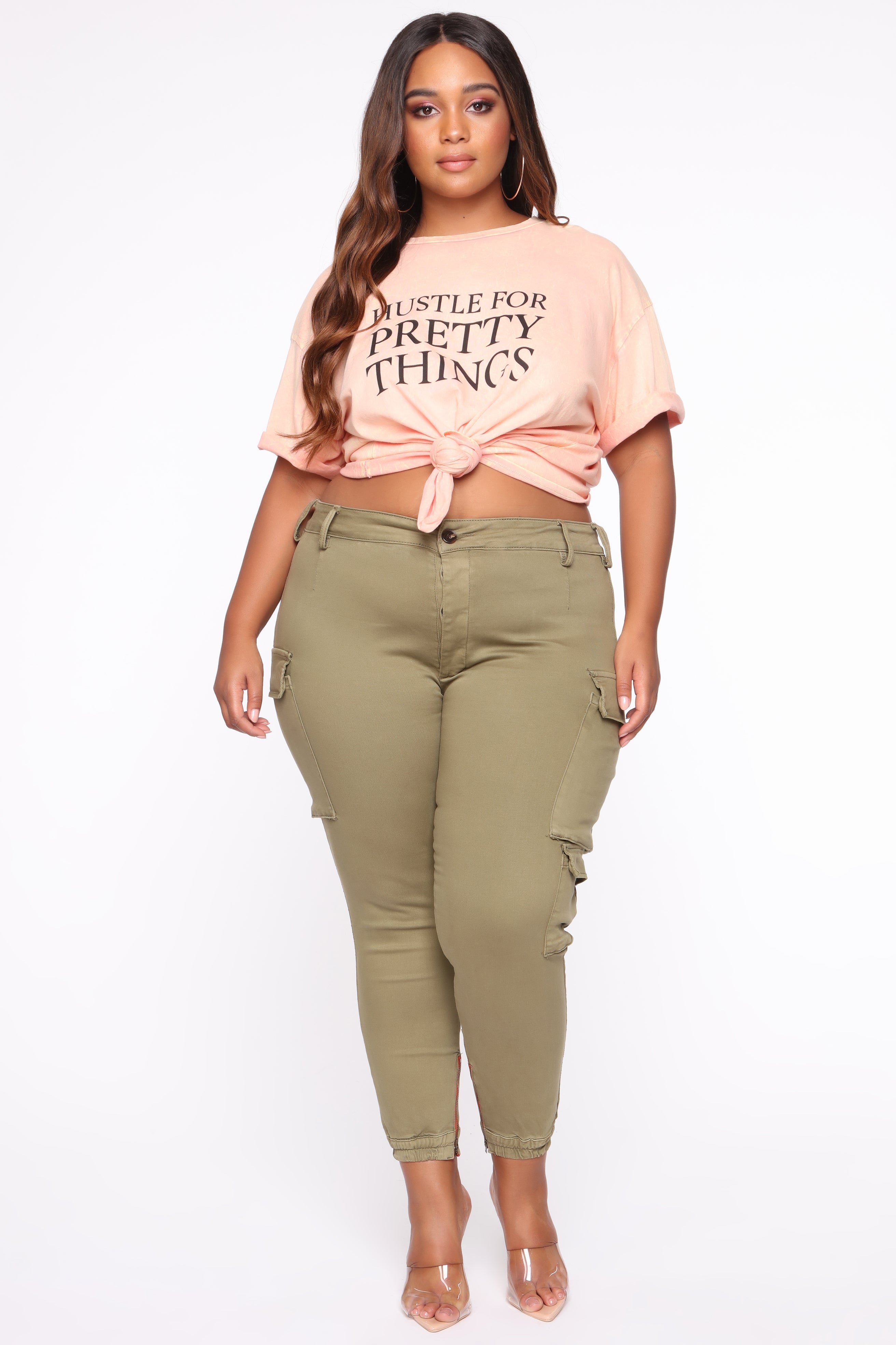 Kalley Cargo Pants - Olive