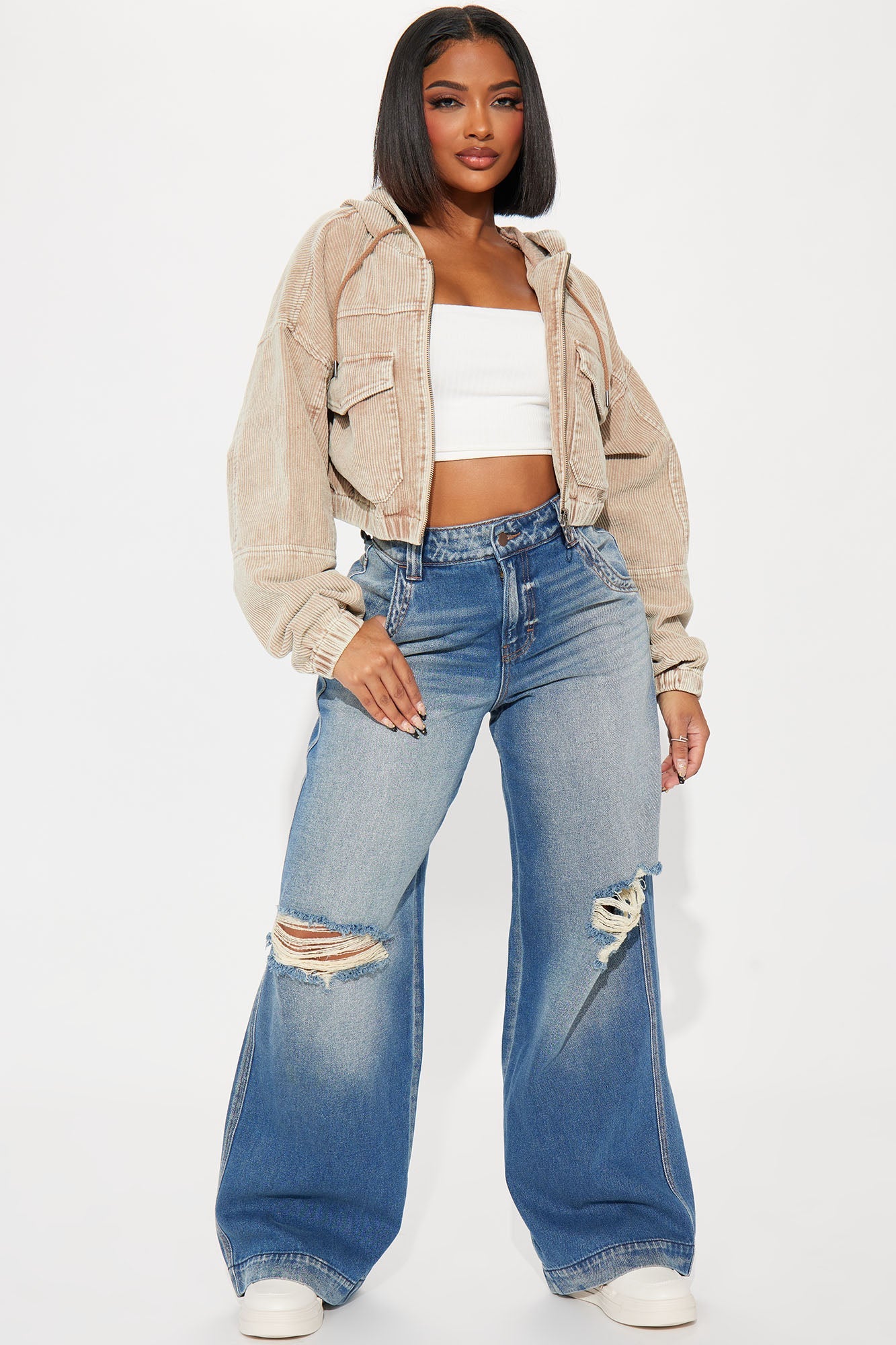 Ellie Corduroy Jacket - Tan