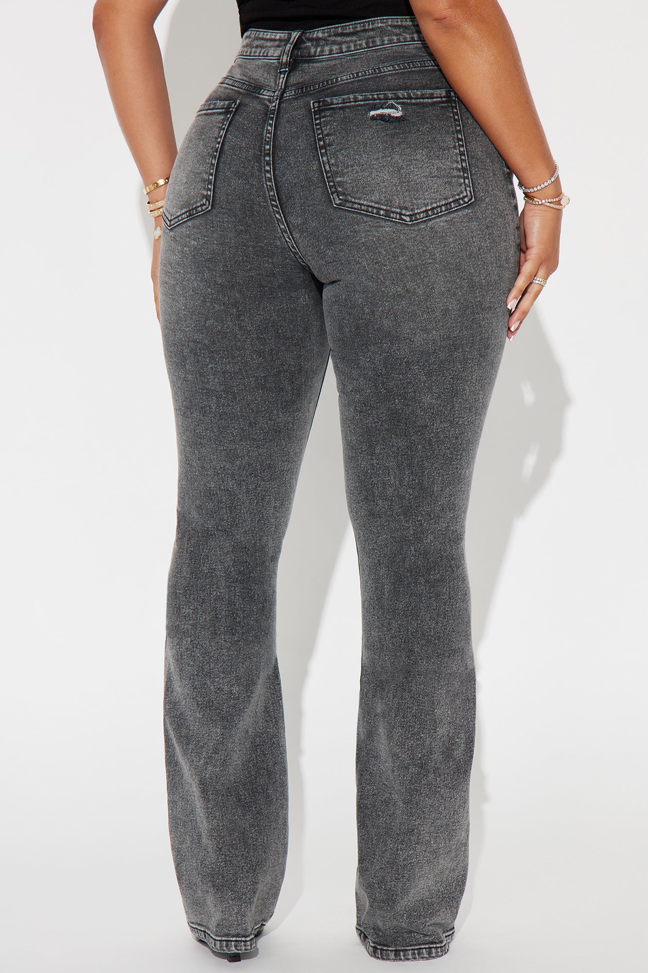 Tall Babetown Bootcut Jeans - Grey