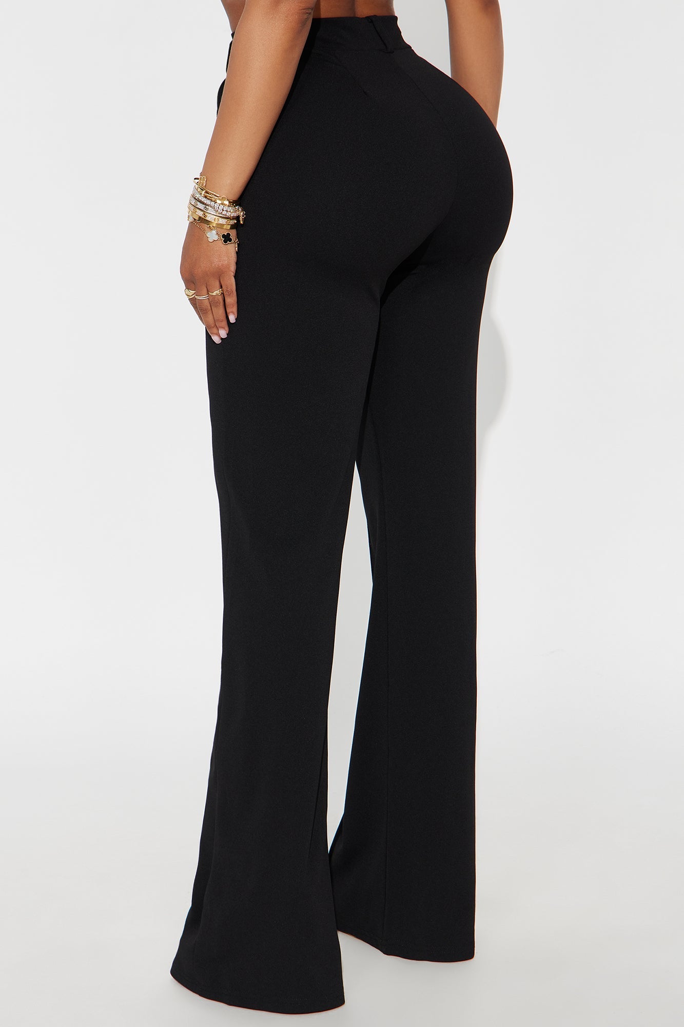 Heidi Wide Leg Trouser Pant - Black