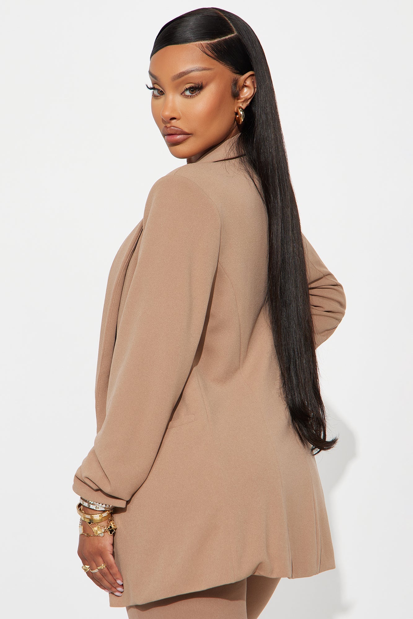 The Celine Blazer - Taupe