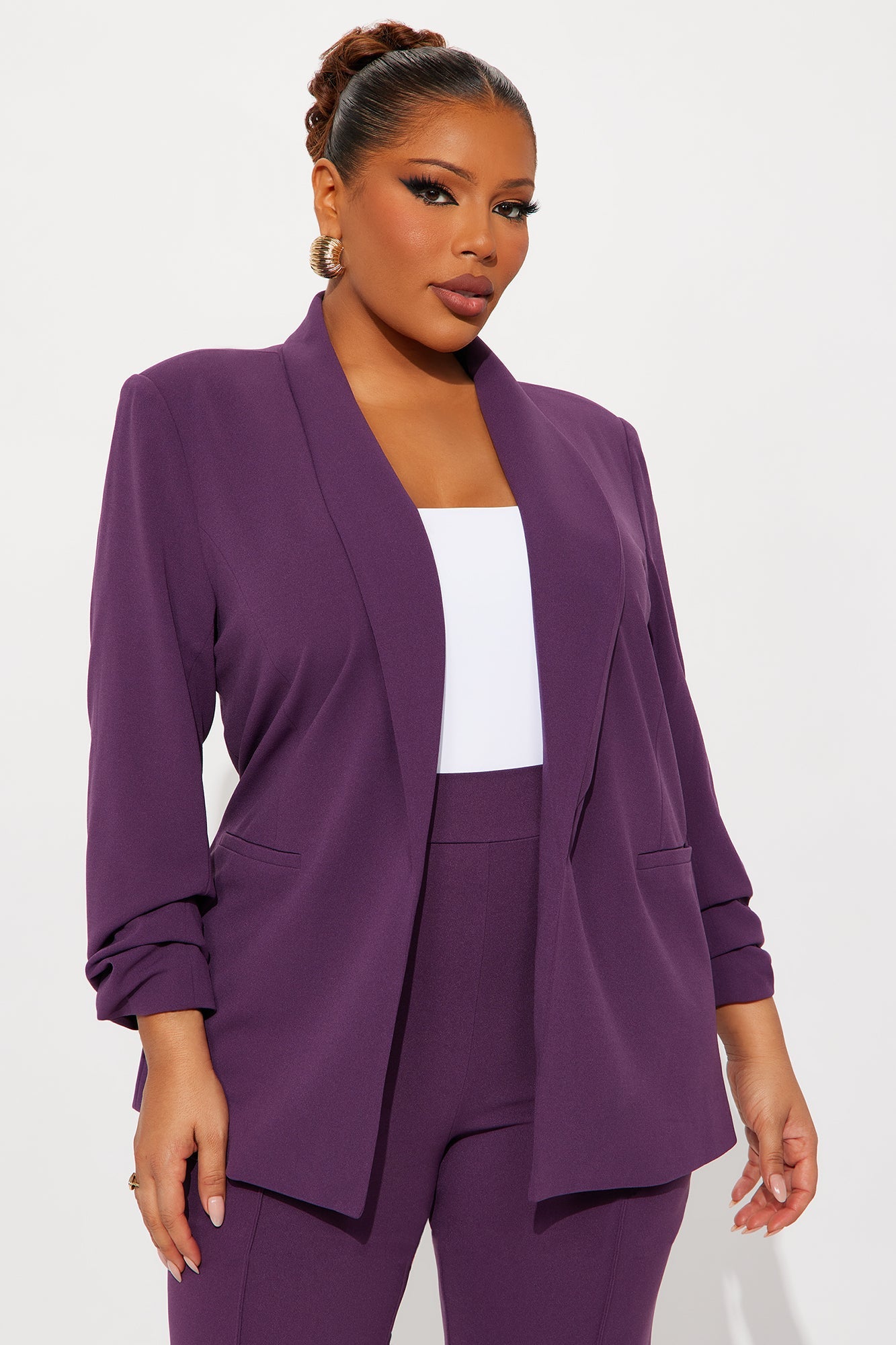 The Celine Blazer - Plum