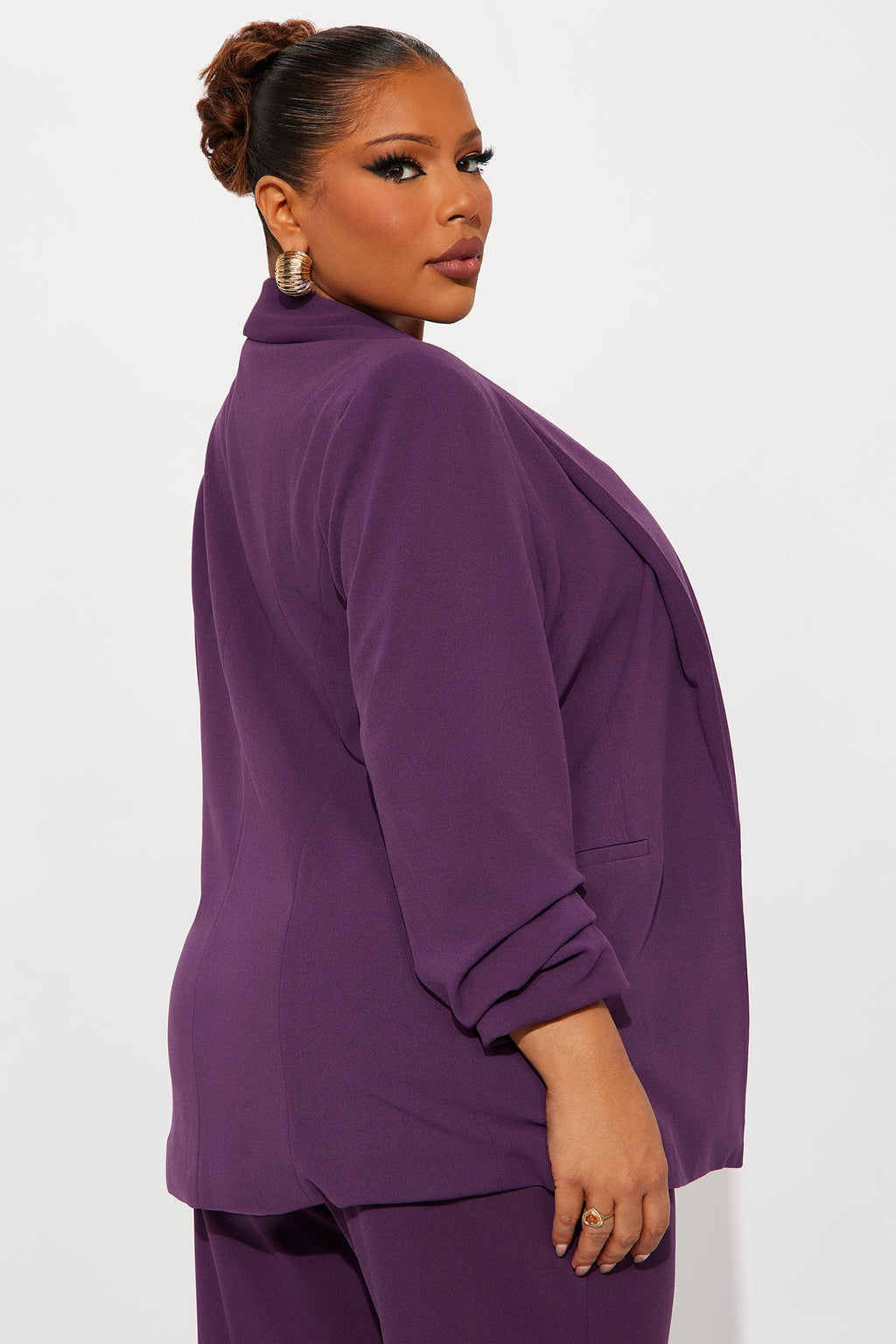 The Celine Blazer - Plum