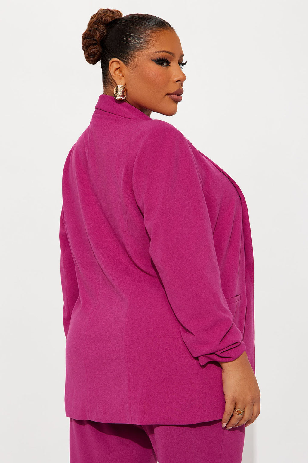 The Celine Blazer - Raspberry