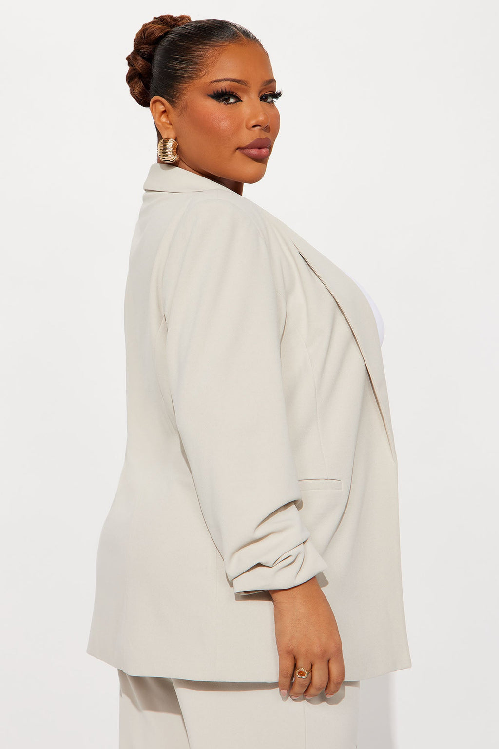 The Celine Blazer - Oatmeal