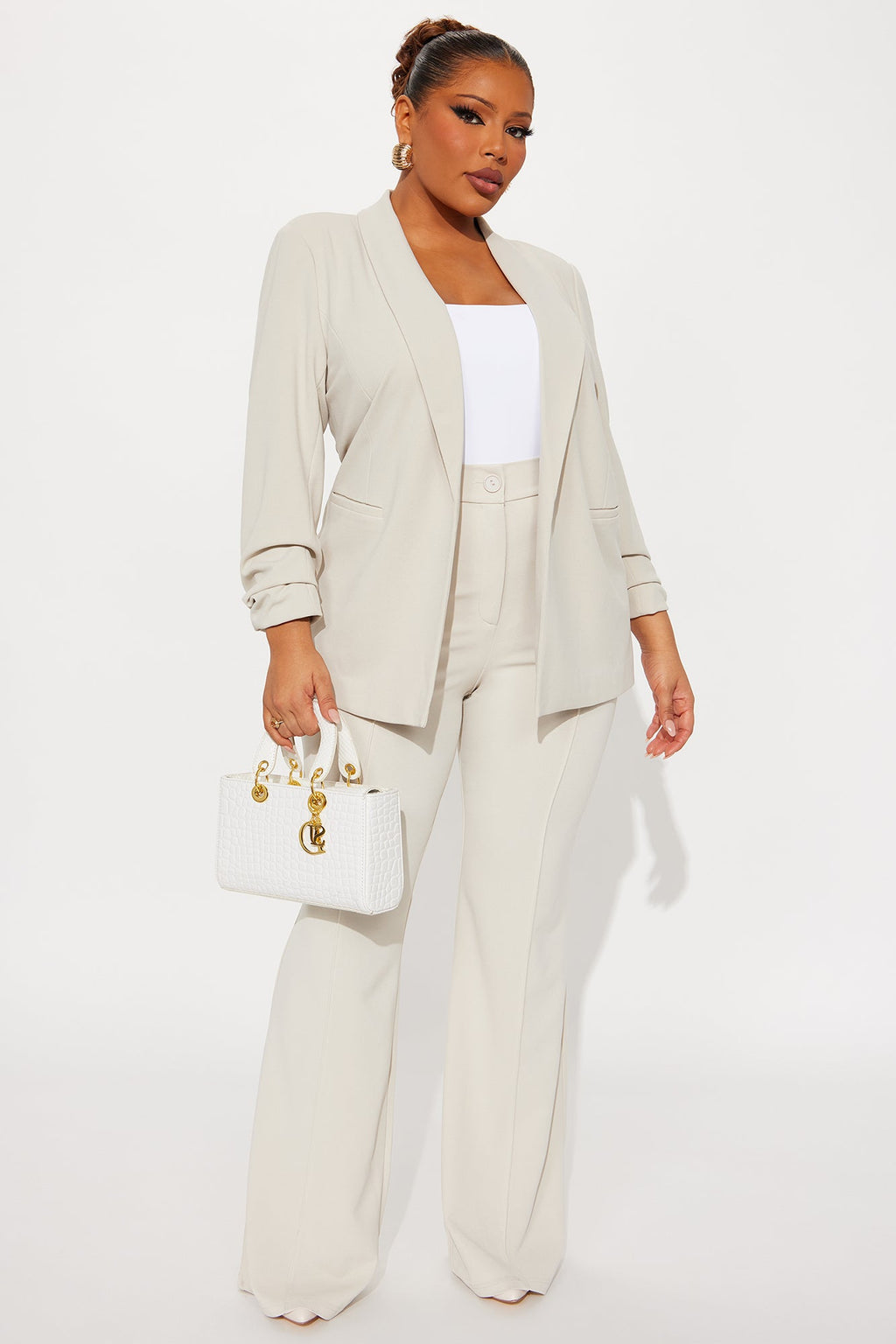 The Celine Blazer - Oatmeal