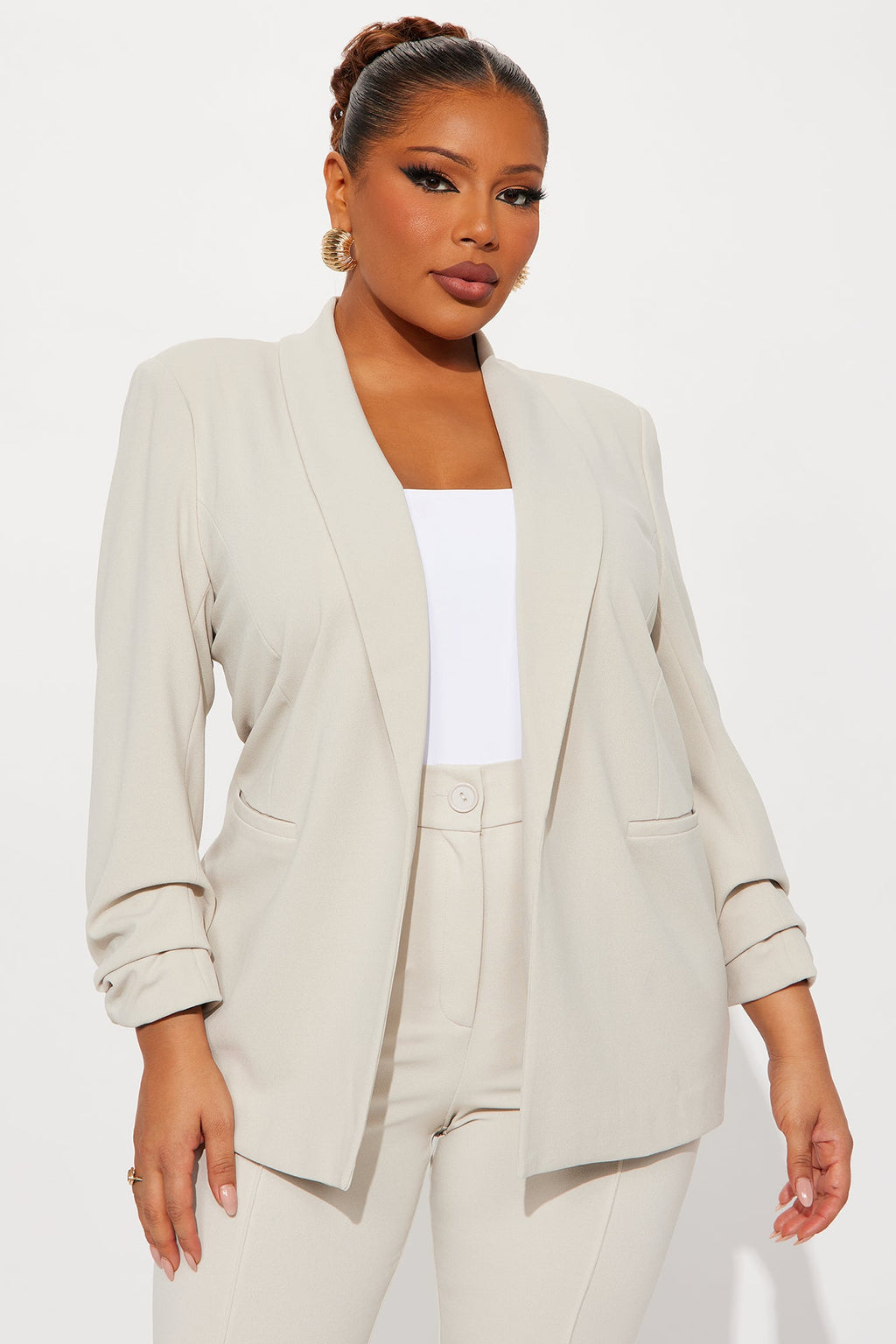 The Celine Blazer - Oatmeal