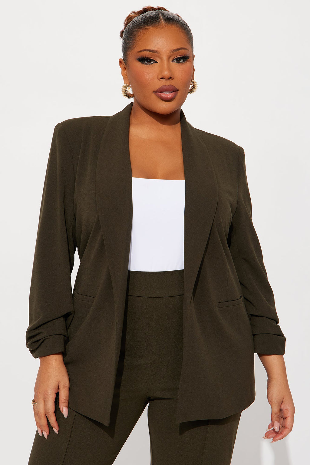 The Celine Blazer - Olive