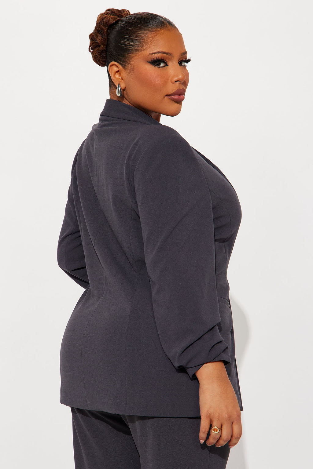 The Celine Blazer - Charcoal