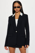 The Amalfi Fitted Blazer - Black