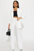 Victoria High Waisted Dress Pants - Ivory