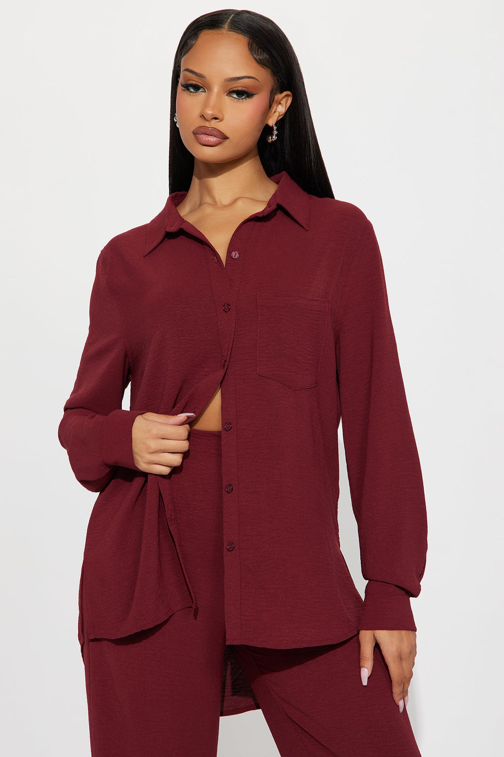 Makenzie Pant Set - Wine