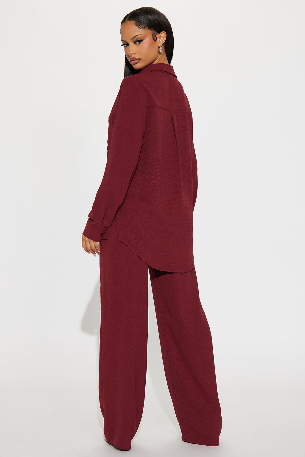 Makenzie Pant Set - Wine