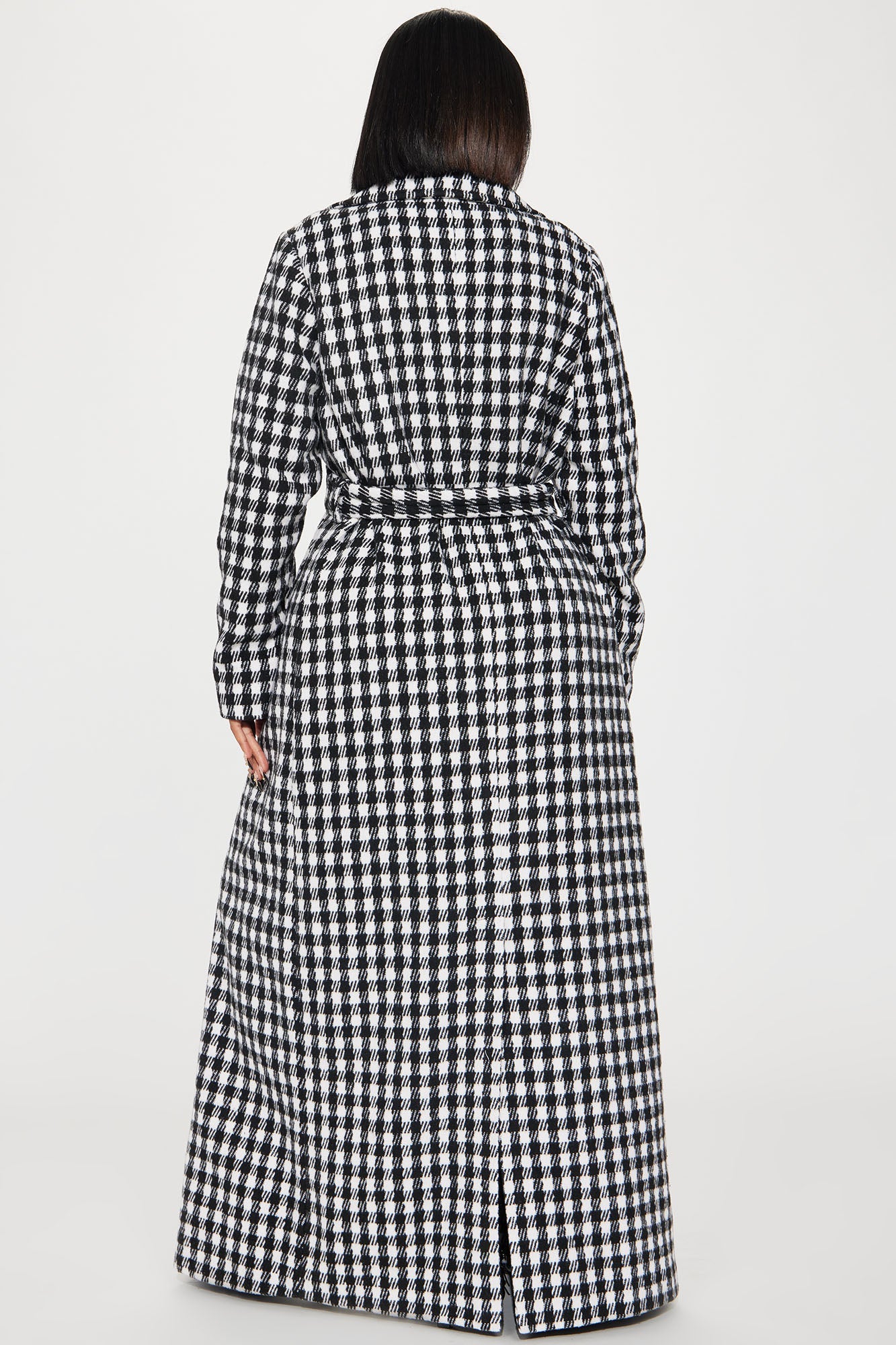 Her Favorite Houndstooth Coat - Black/combo