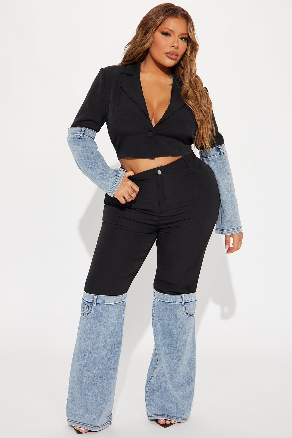 Top Of The Game Pant Set - Black