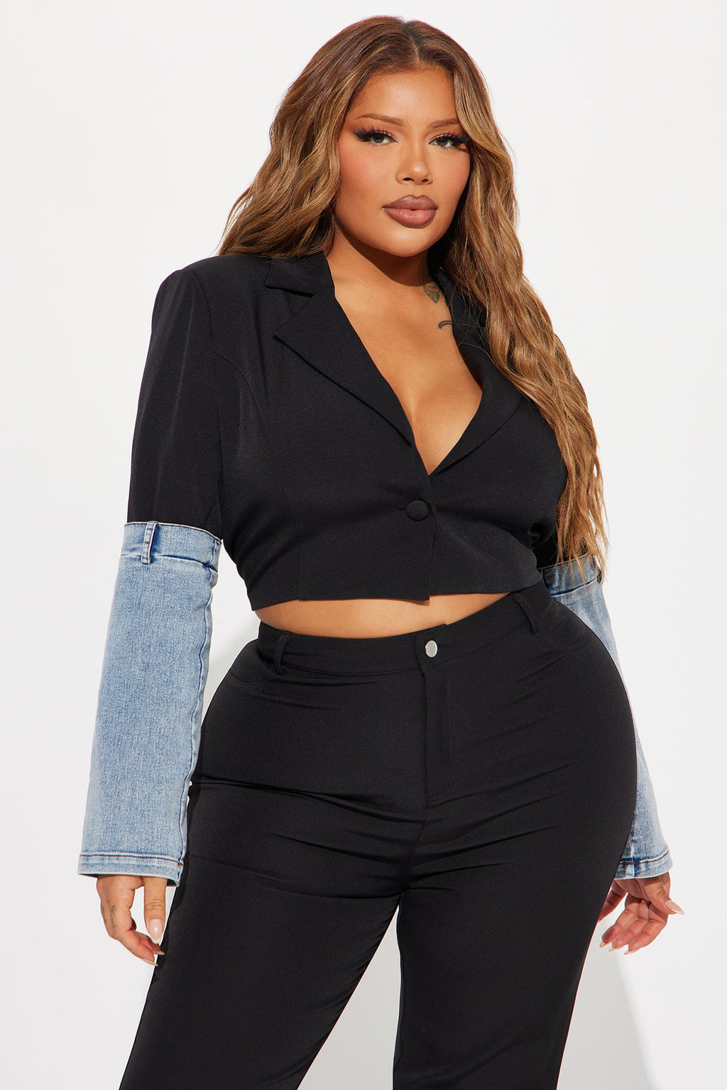 Top Of The Game Pant Set - Black