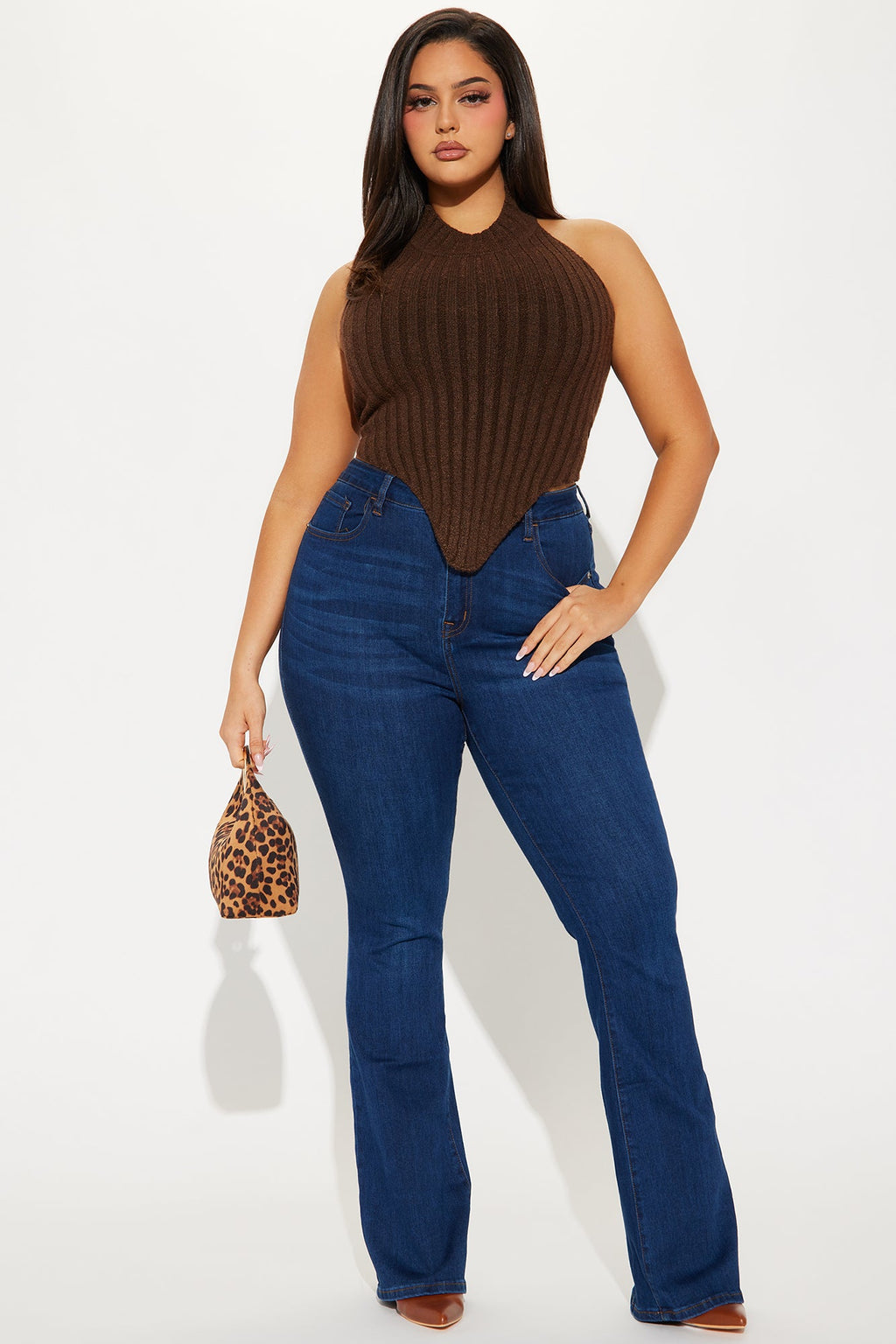 Kinslie Sweater Top - Chocolate