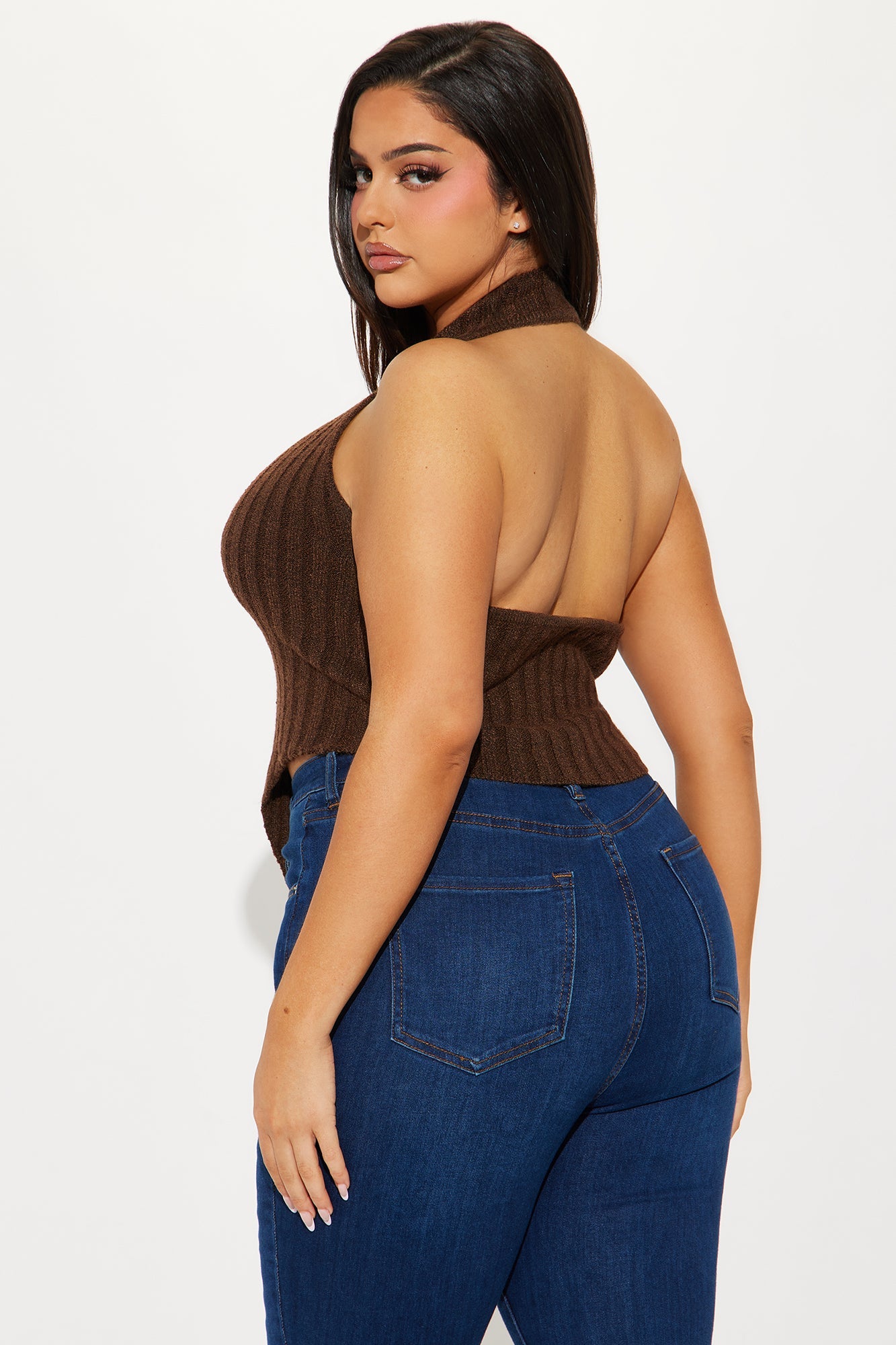 Kinslie Sweater Top - Chocolate