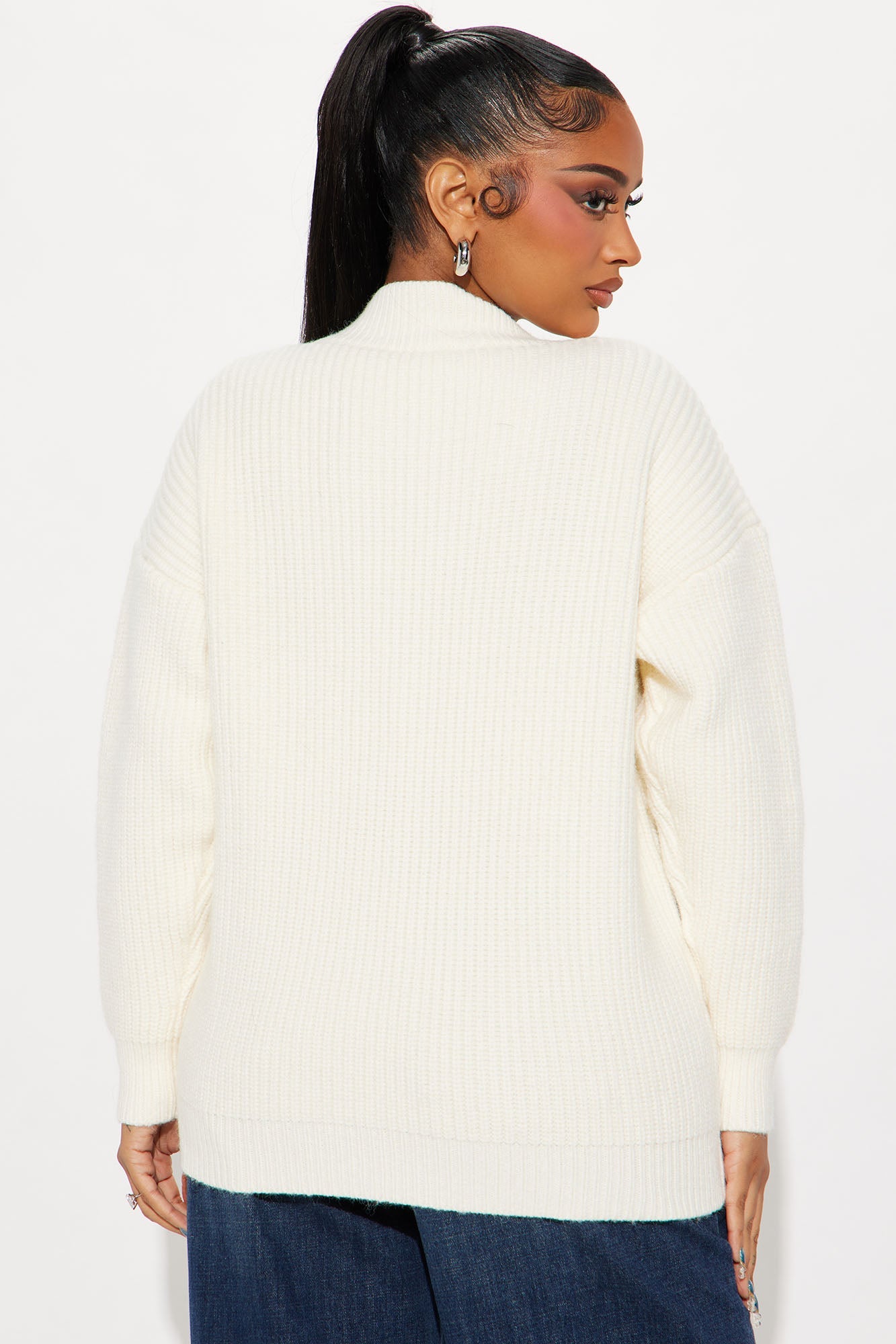 Frankie Oversized Cardigan - Ivory/combo
