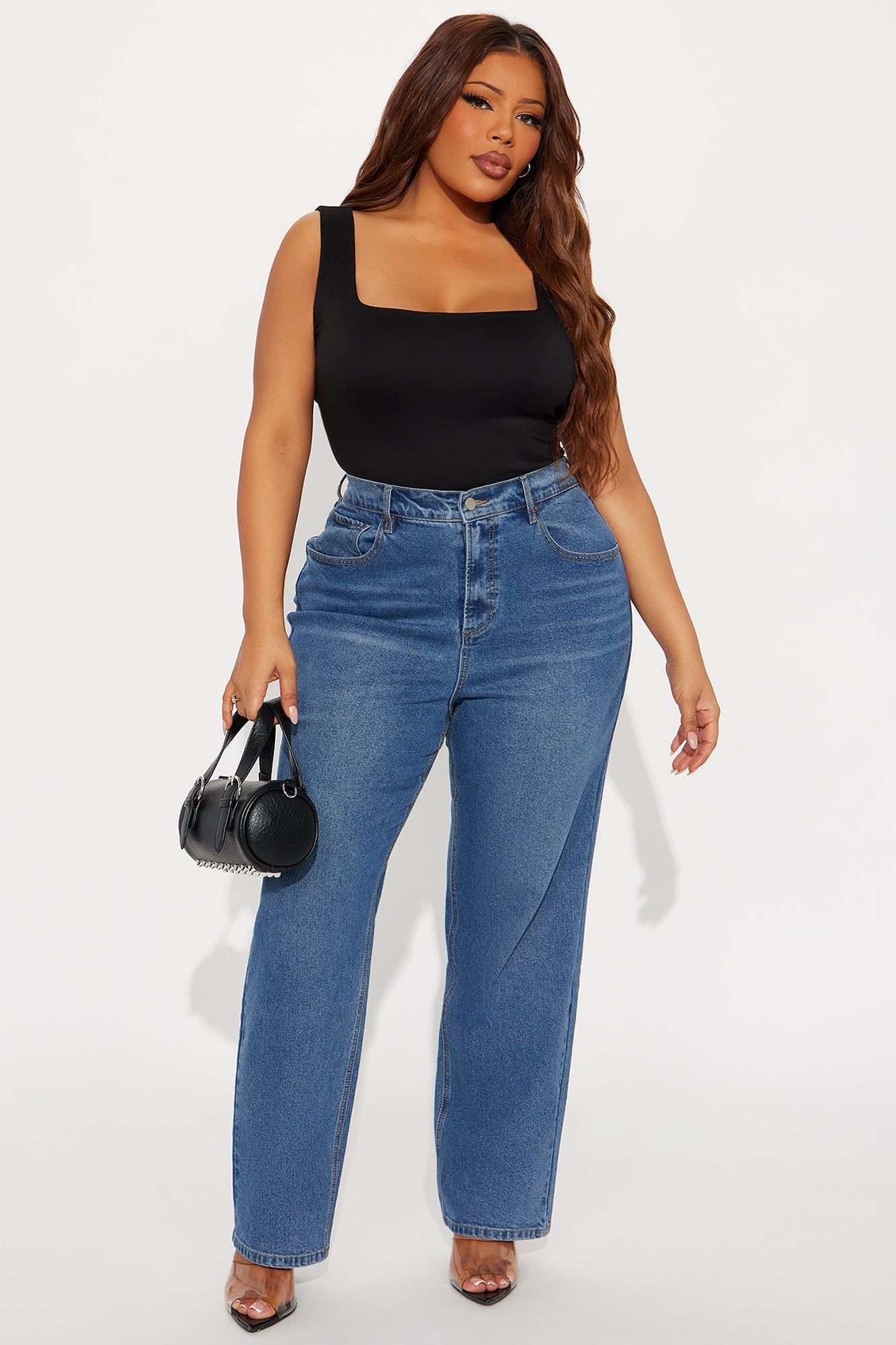 Tall Jennifer 90's Pinch Ankle Straight Leg Jeans - Medium Wash