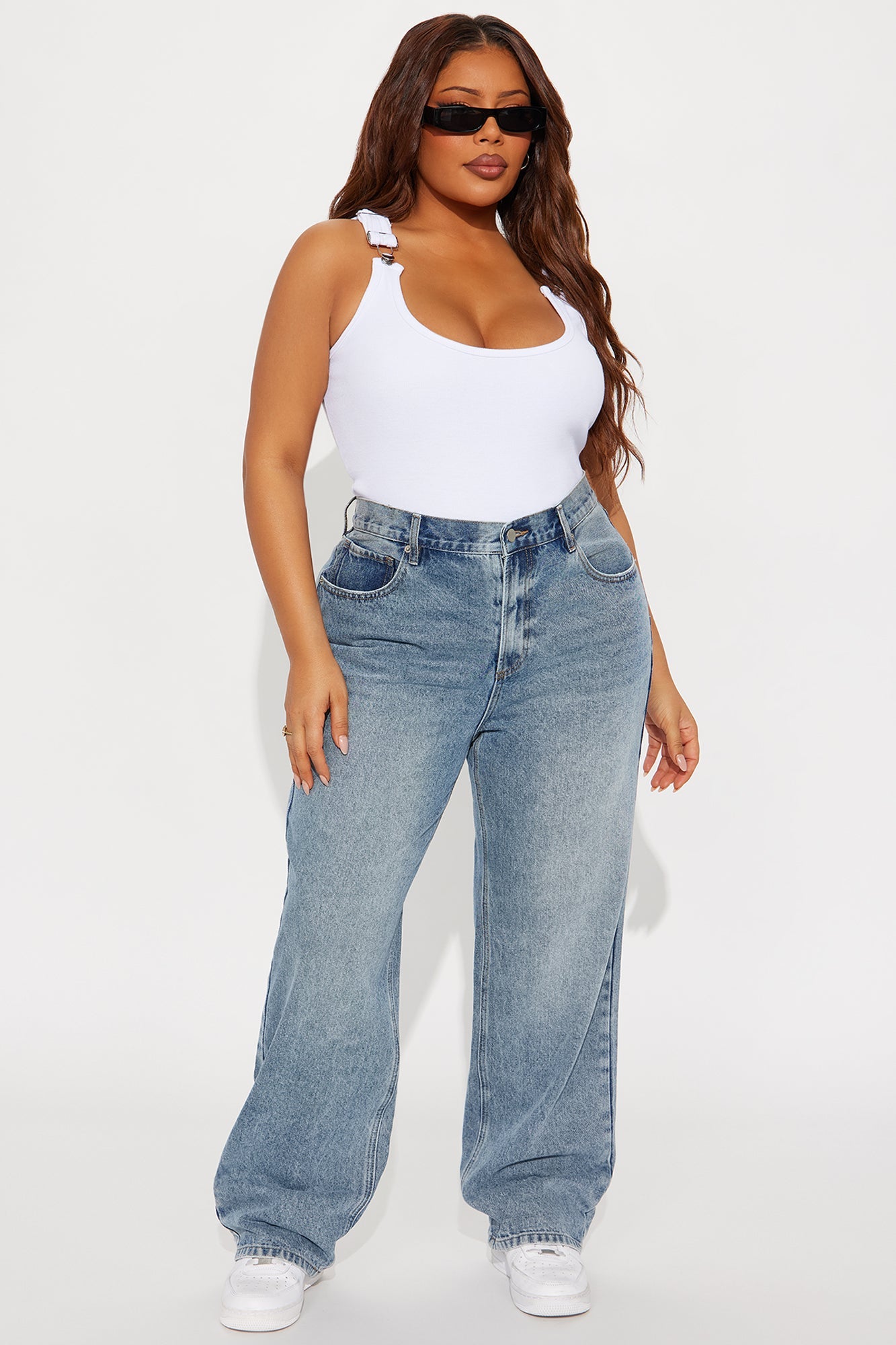 My Boyfriend Straight Leg Jeans - Medium Wash