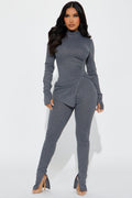 Miranda Legging Set - Charcoal