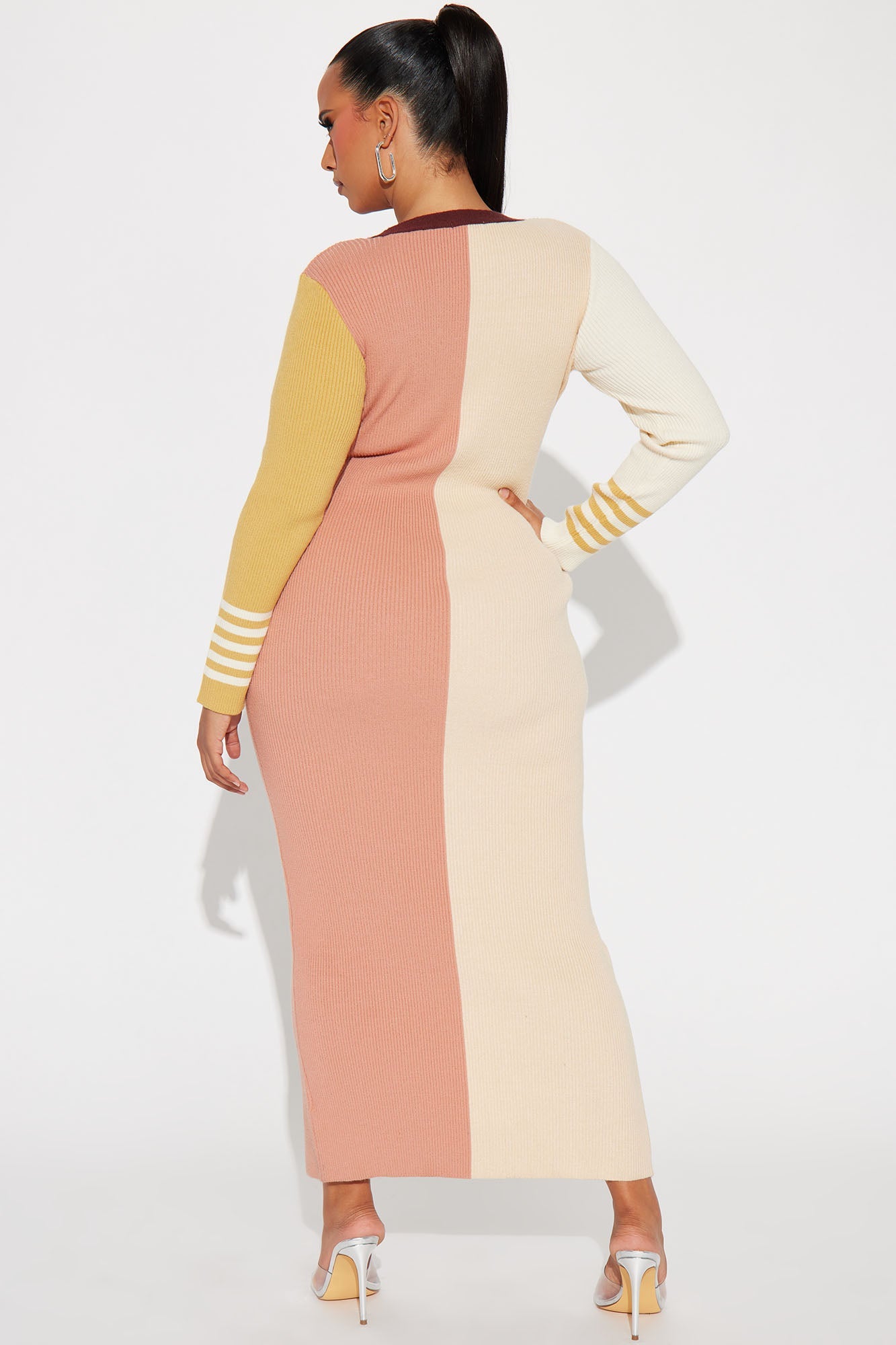 Study Girl Cardigan Maxi Dress - Multi Color