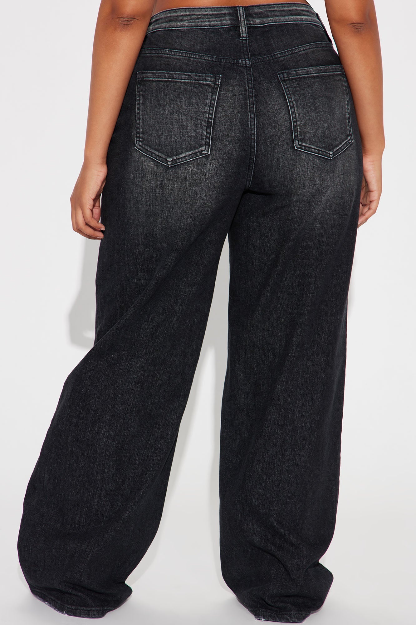 Astrid Wide Leg Baggy Jean - Black Wash