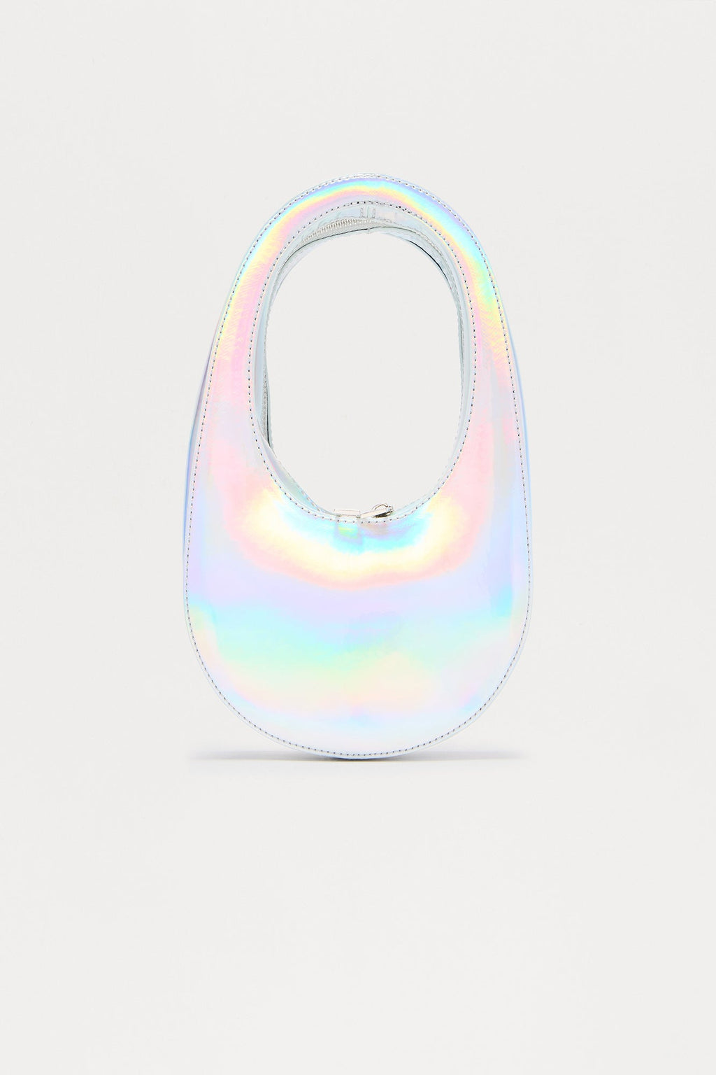 Ovo Satchel Handbag - Silver