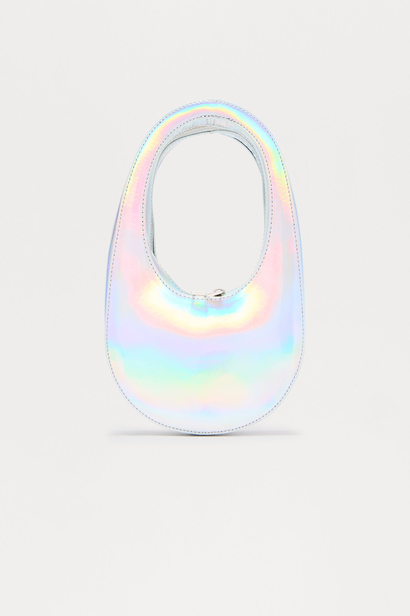 Ovo Satchel Handbag - Silver