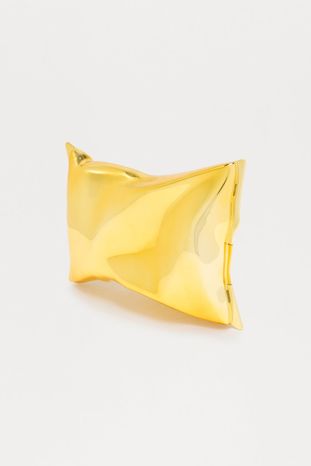 Foil Fantasy Metal Clutch - Gold