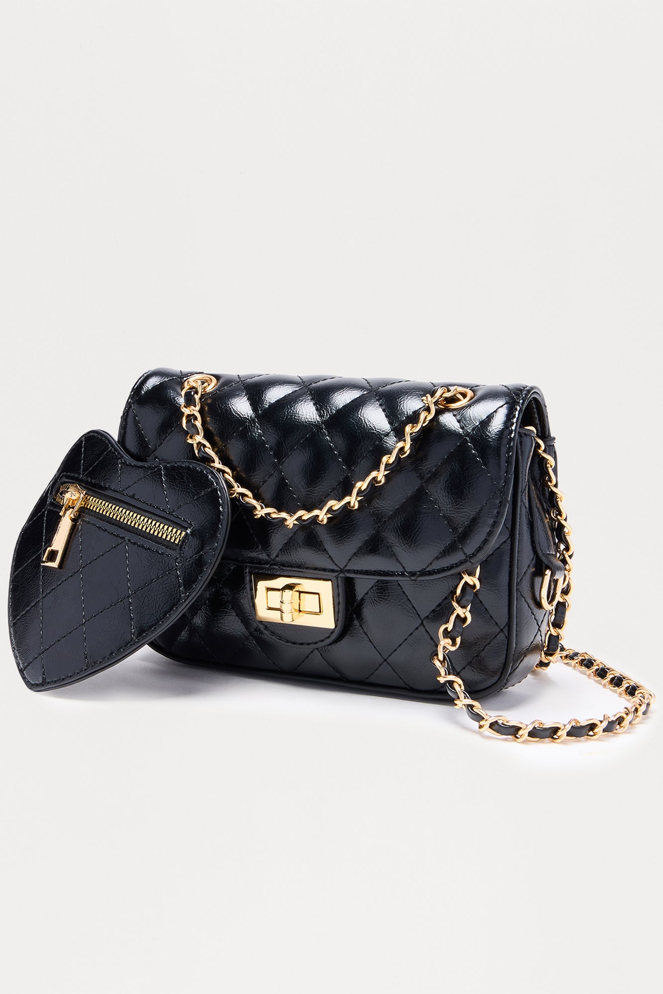 Born A Lover Crossbody Handbag - Black