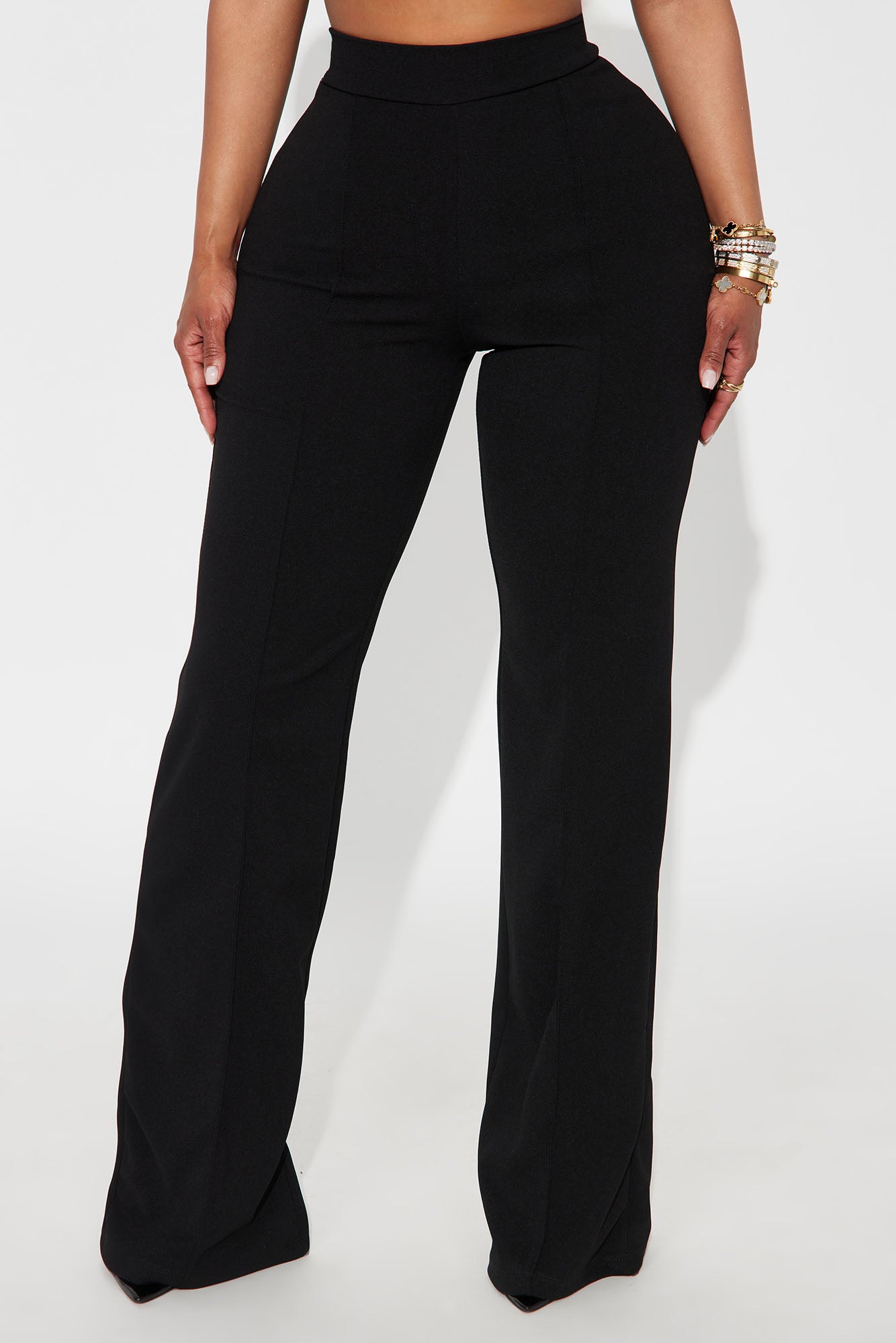 Victoria High Waisted Dress Pants - Black