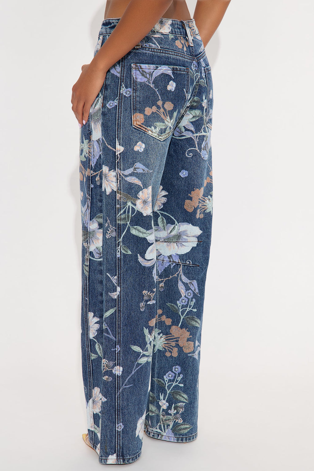 Pocket Of Posies Straight Leg Jeans - Dark Wash