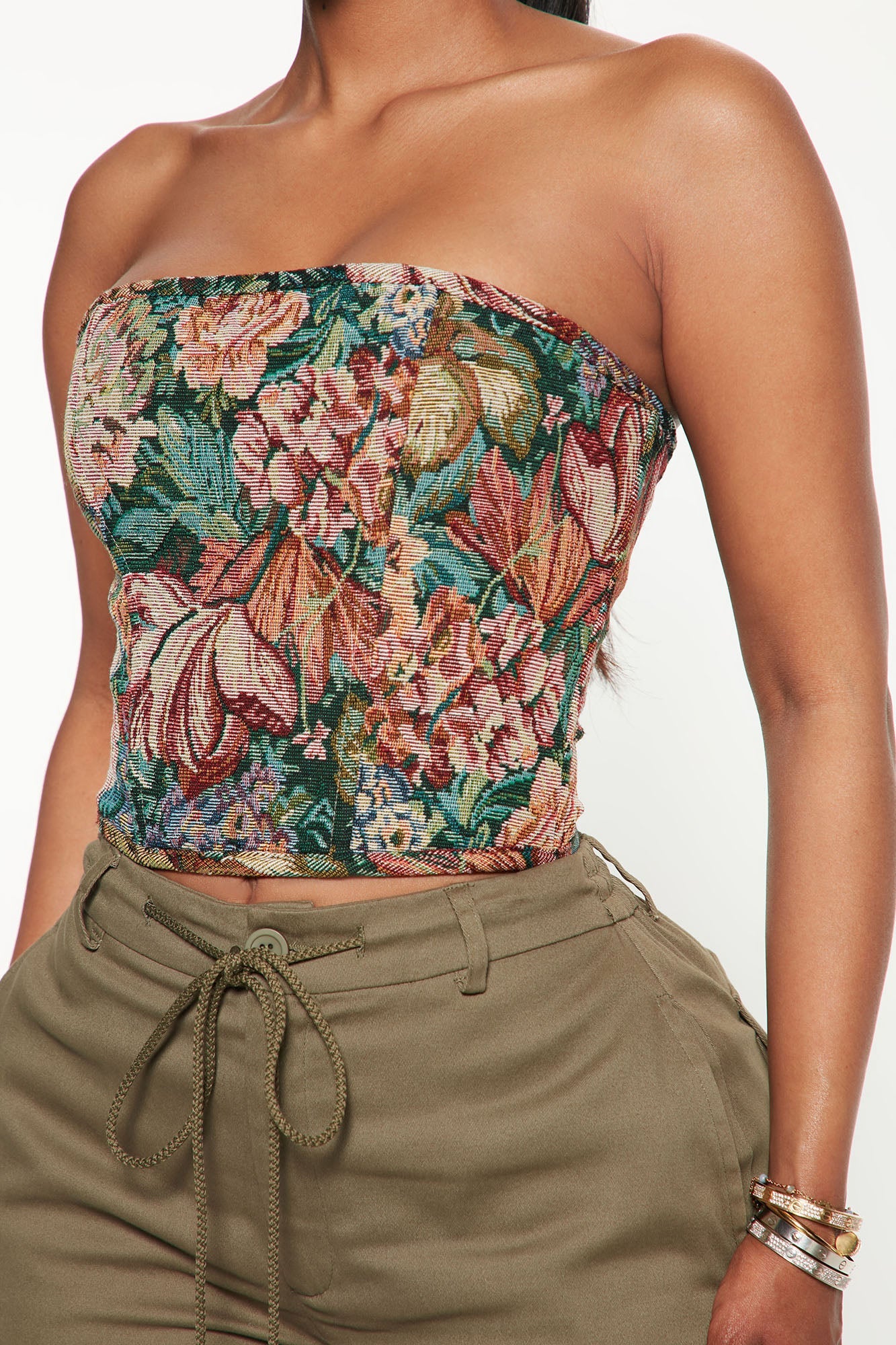 One Of A Kind Corset Top - Multi Color