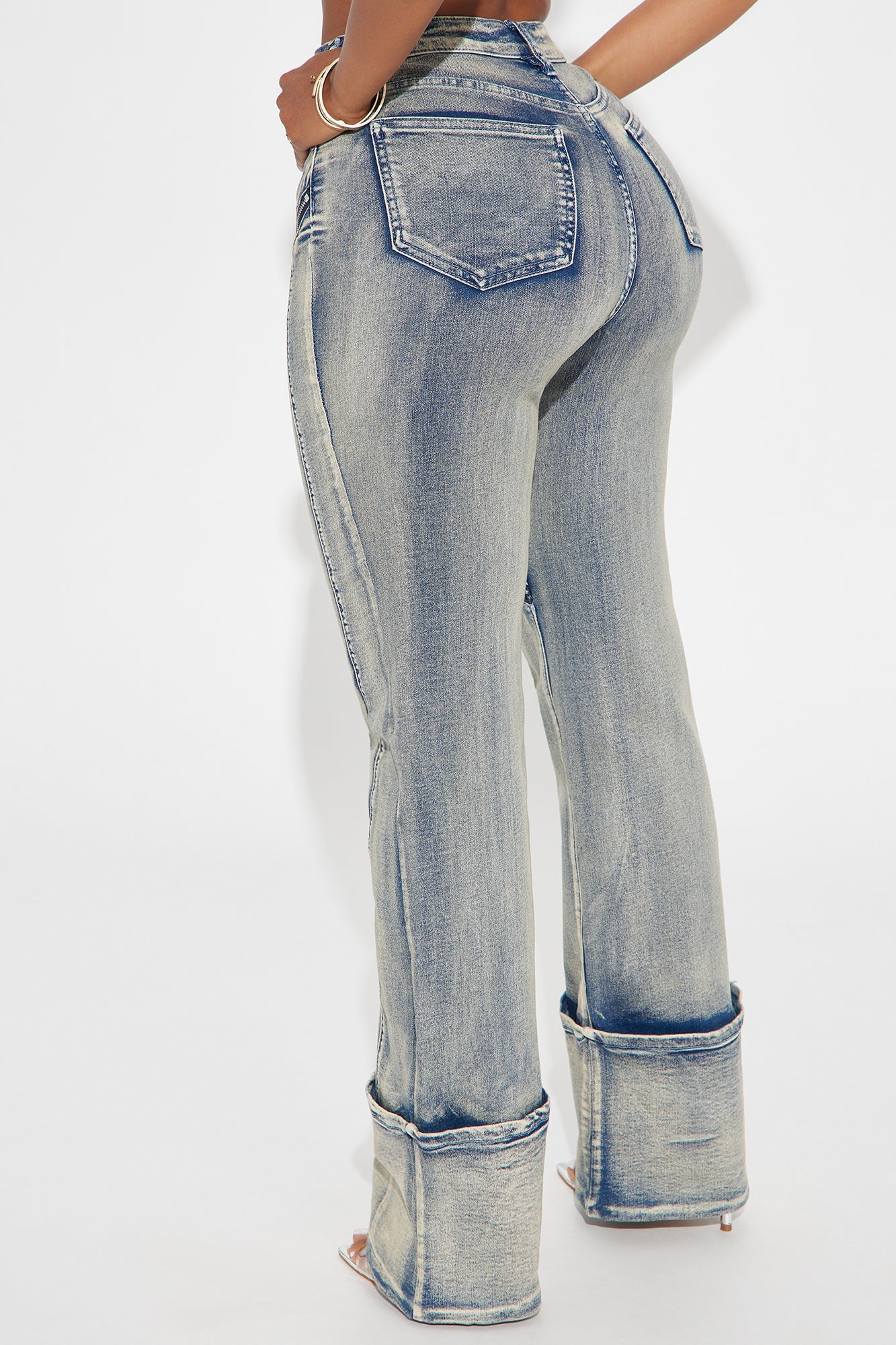 Locking In Stretch Straight Leg Jeans - Vintage Wash