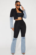 Top Of The Game Pant Set - Black
