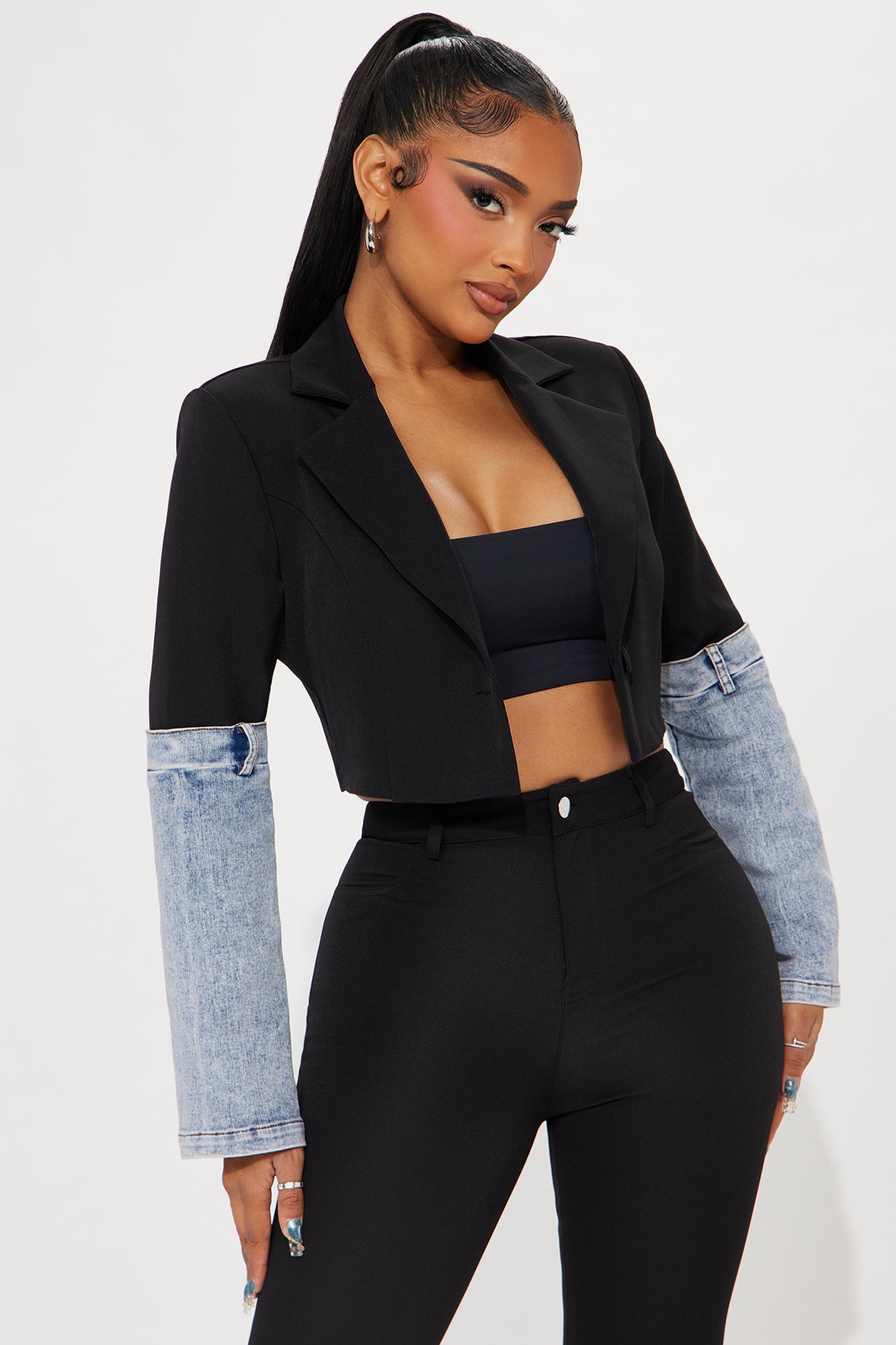 Top Of The Game Pant Set - Black