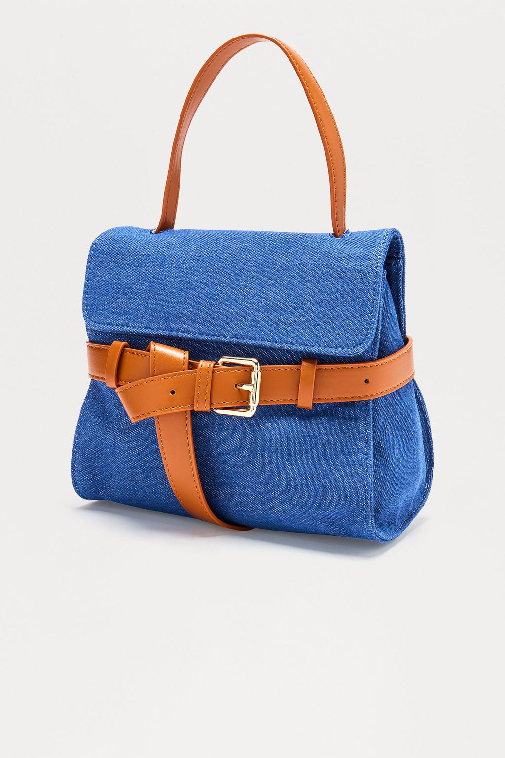 Wrapped Up In You Denim Satchel - Denim