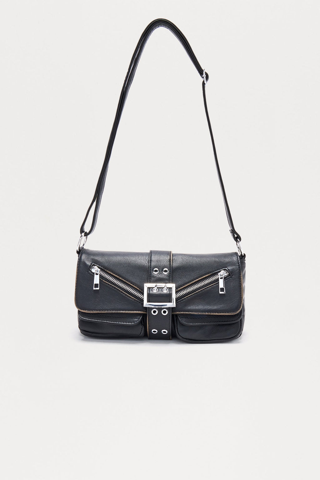 Own It Faux Leather Clutch - Black